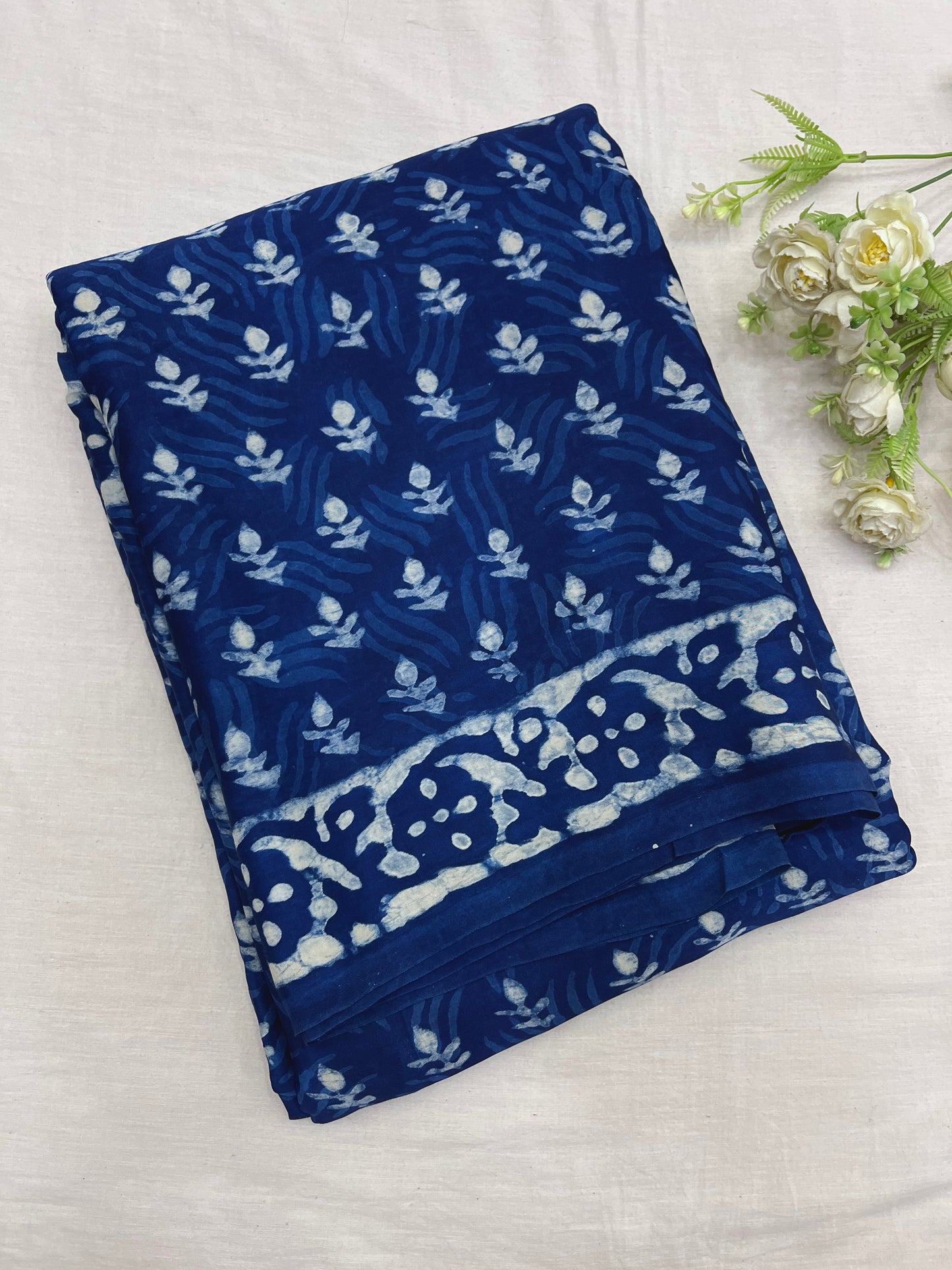 Indigo Modal Silk Saree 20