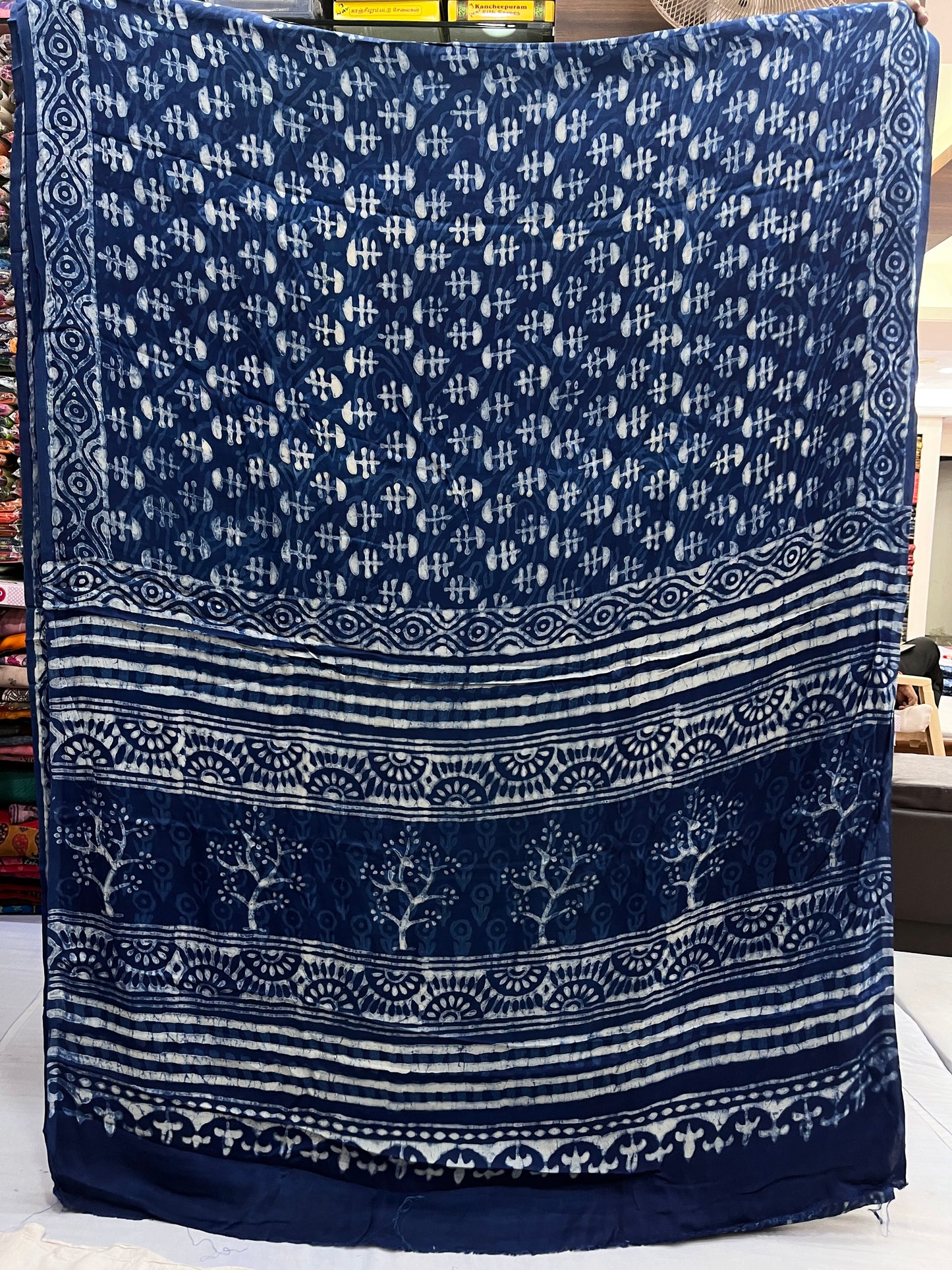 Indigo Modal Silk Saree 13