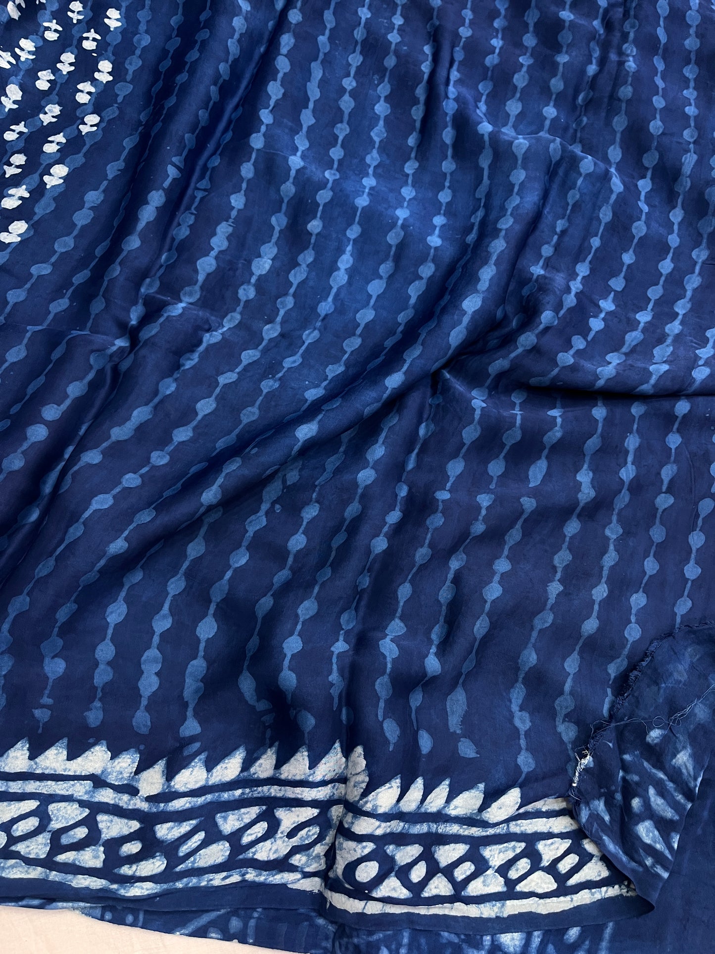 Indigo Modal Silk Saree 6