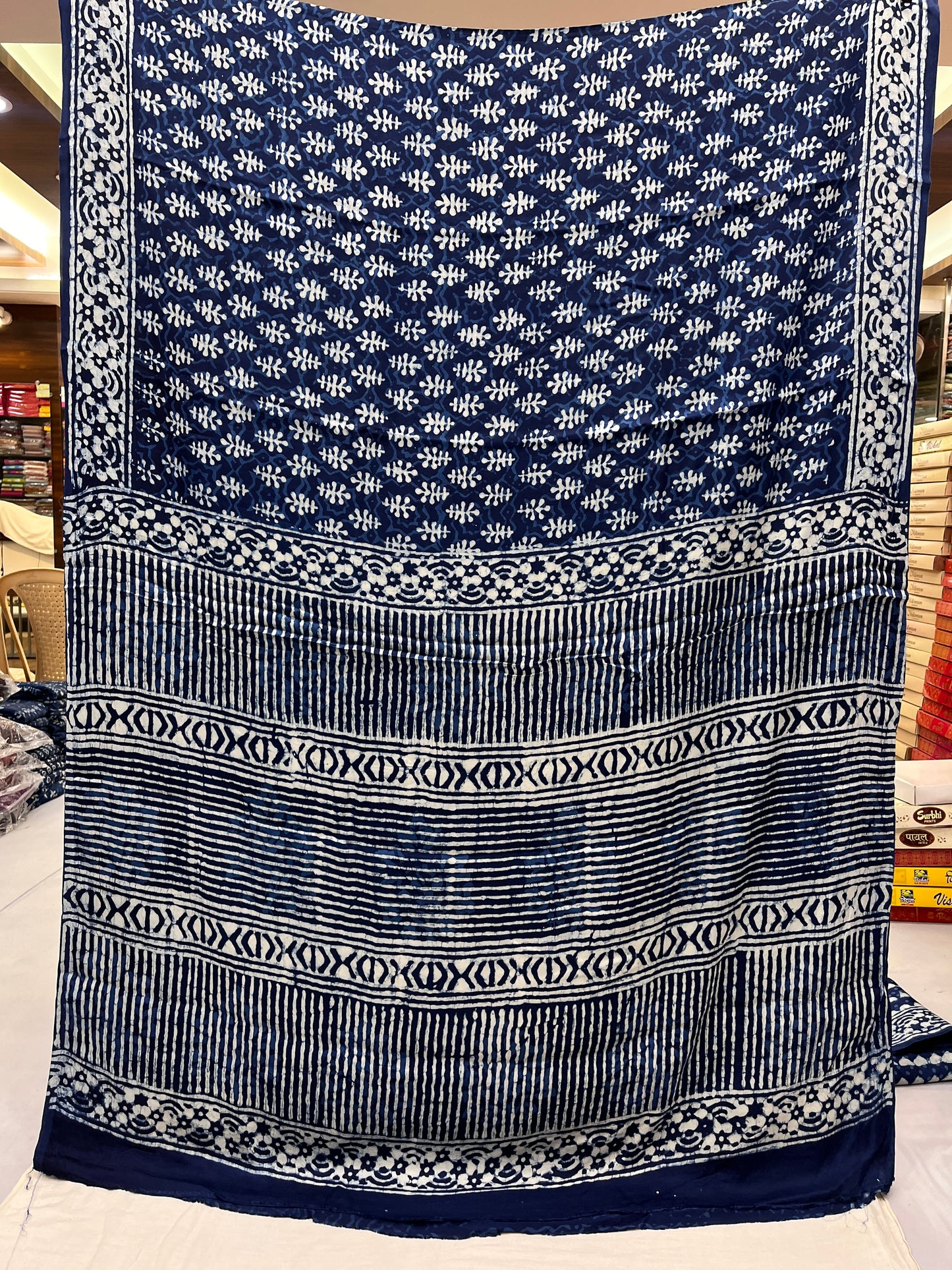 Indigo Modal Silk Saree 10