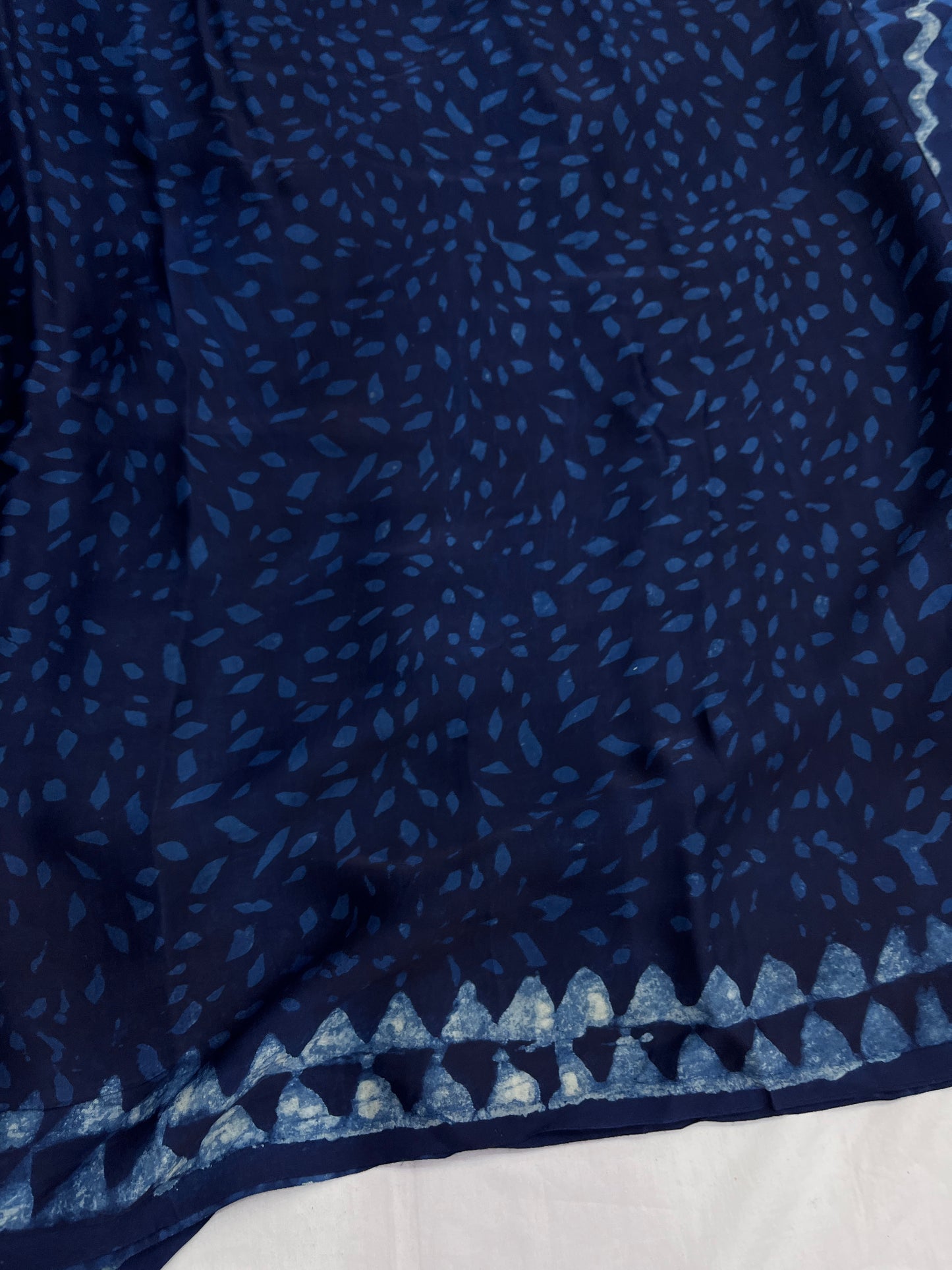 Indigo Modal Silk Saree 2