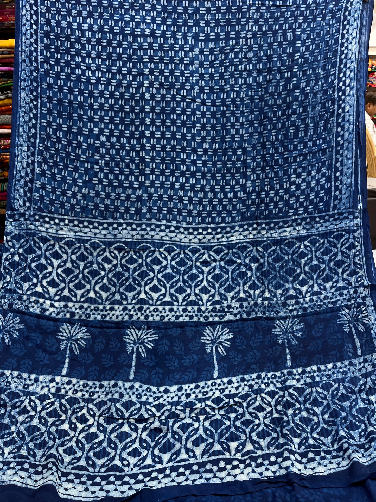Indigo Modal Silk Saree 7