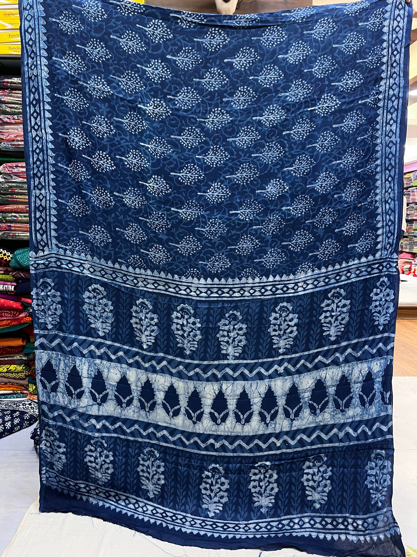 Indigo Modal Silk Saree 17