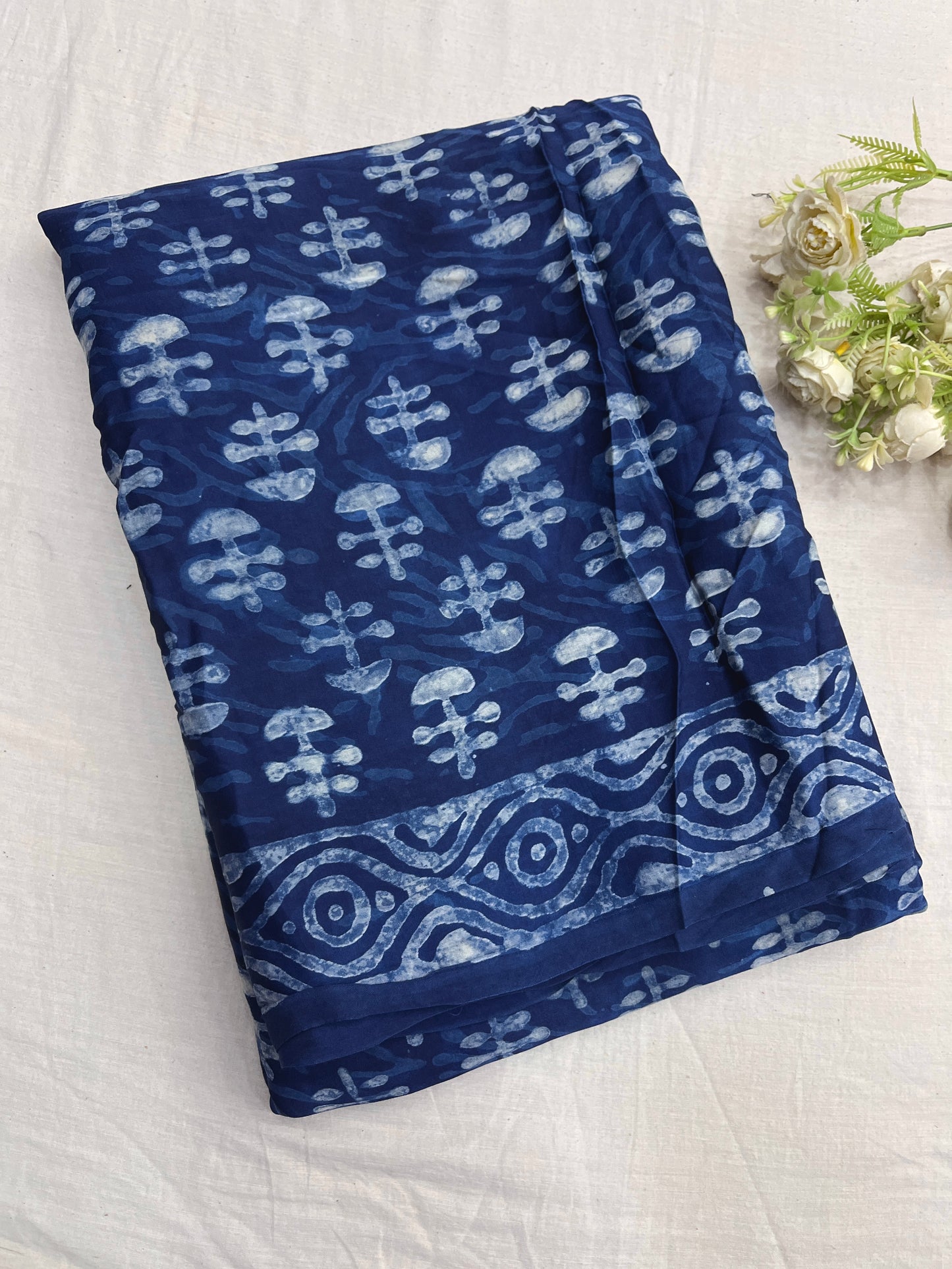 Indigo Modal Silk Saree 13