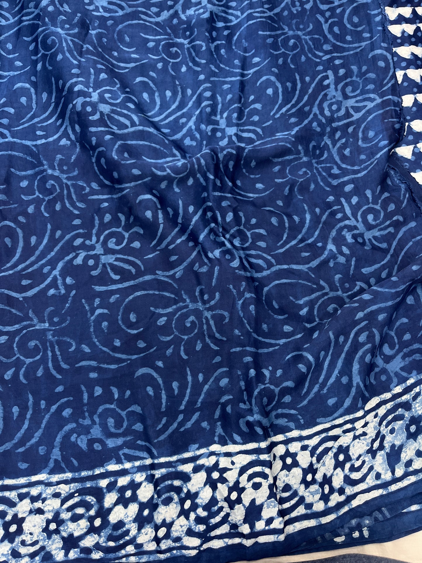 Indigo Modal Silk Saree 15