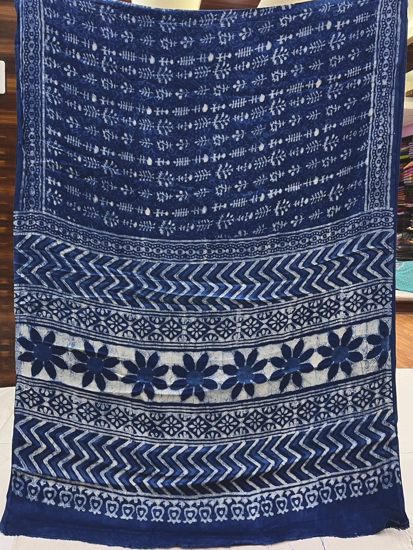 Indigo Modal Silk Saree 19
