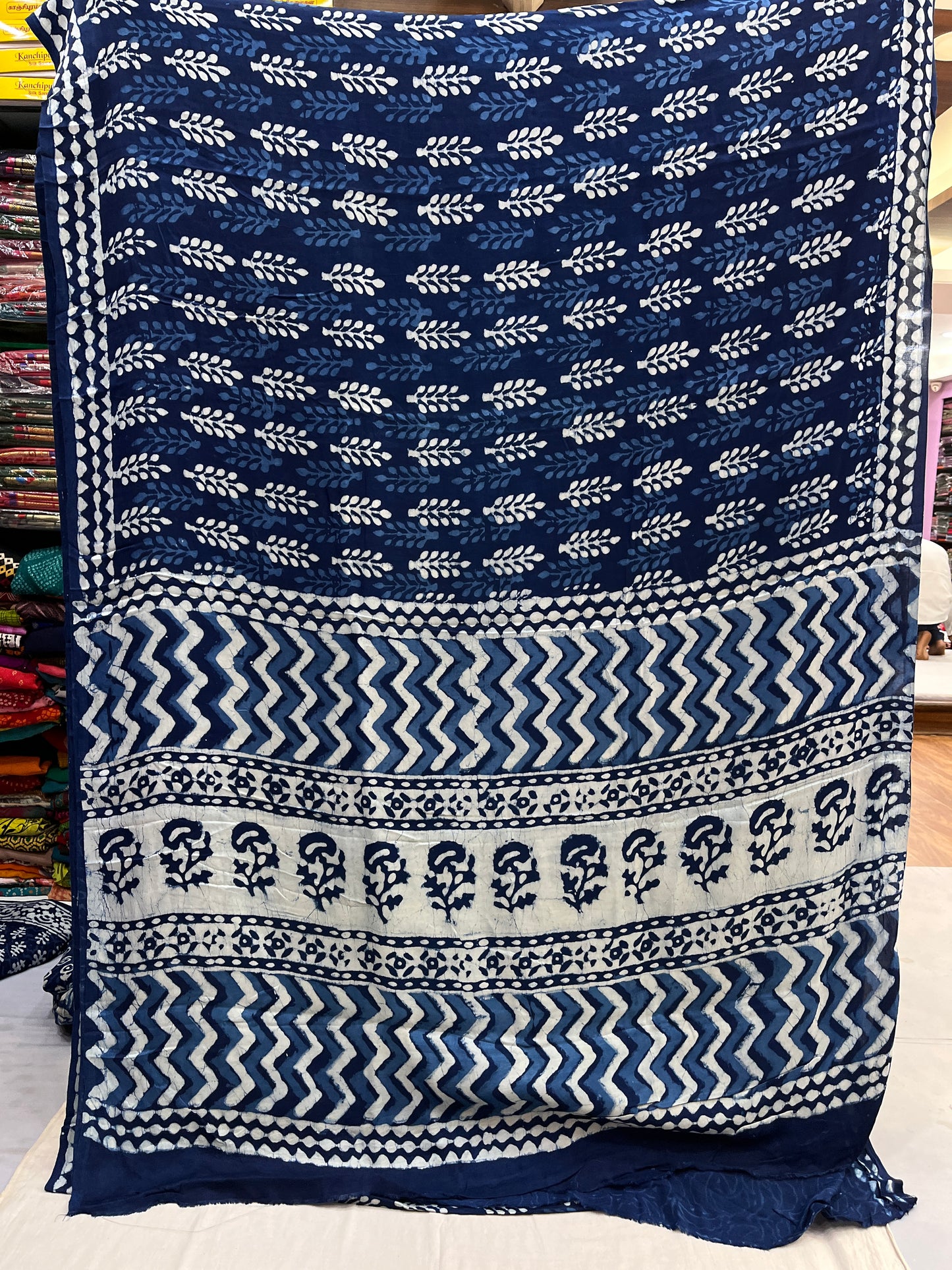 Indigo Modal Silk Saree 11