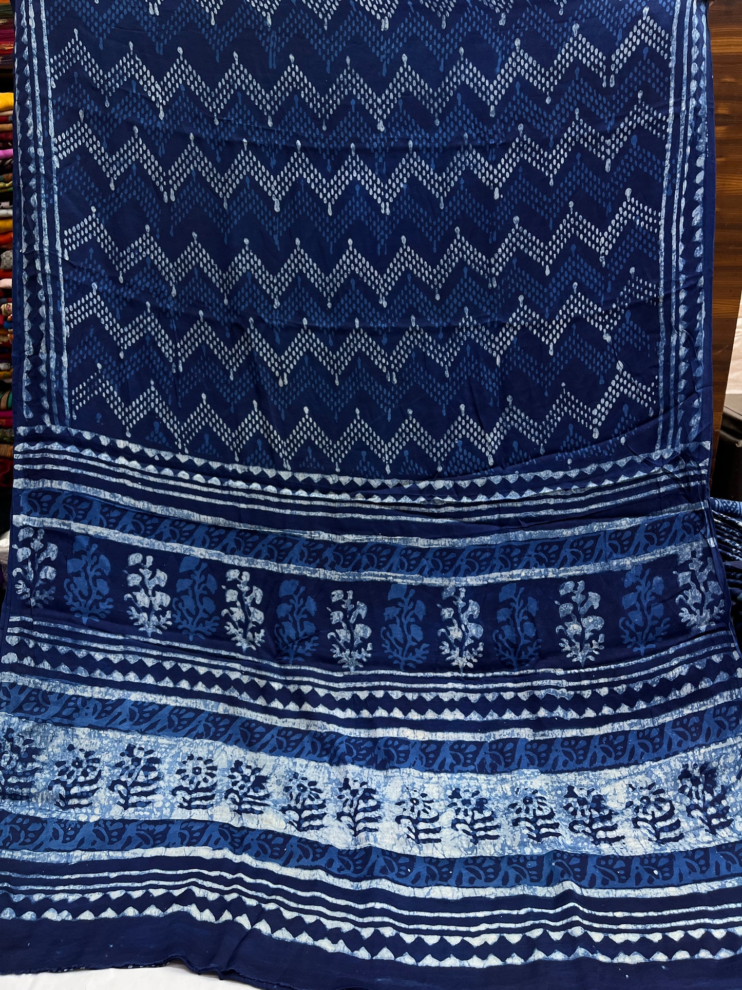 Indigo Modal Silk Saree 12