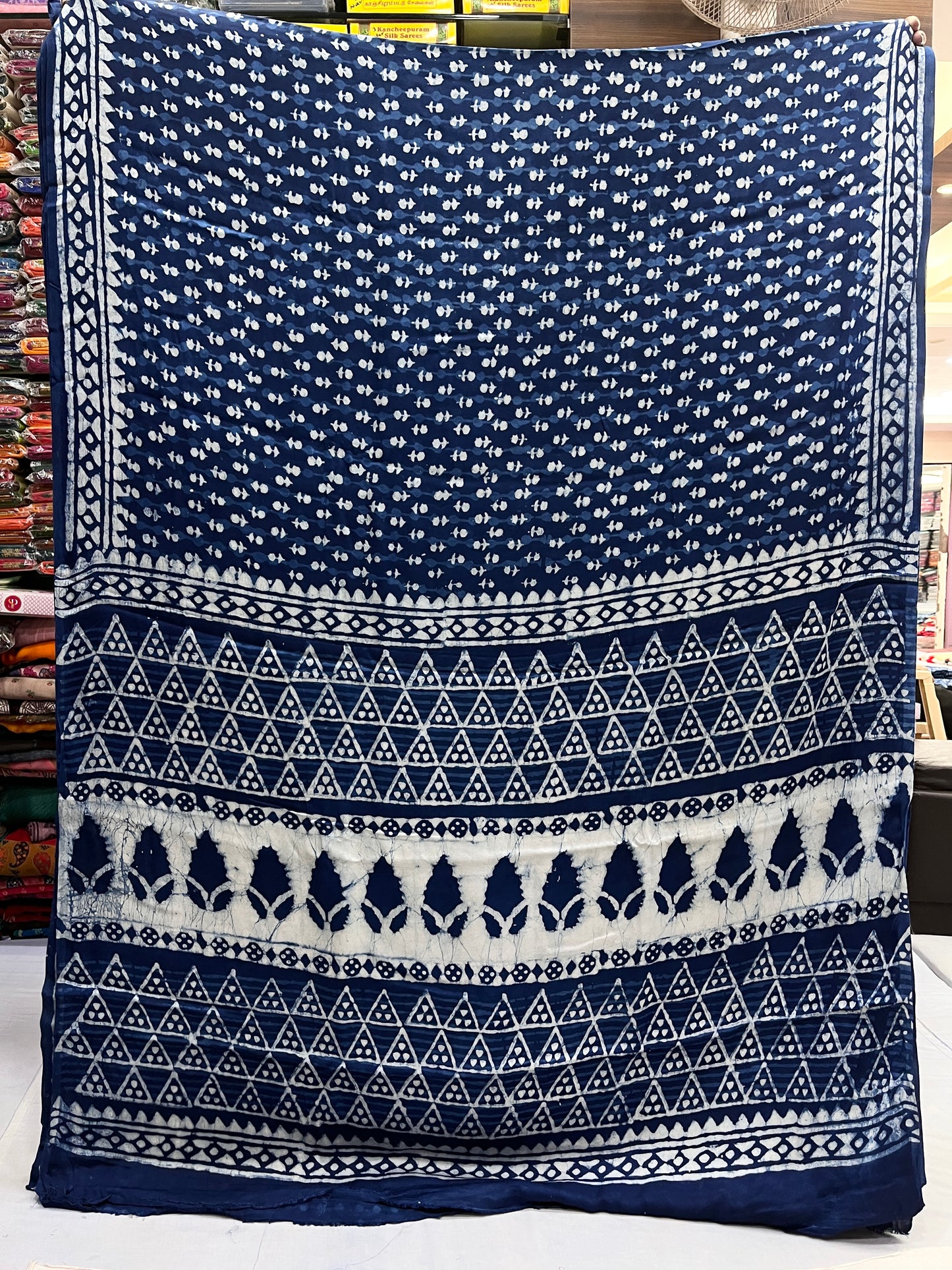 Neel Tara Indigo Saree Blouse Set