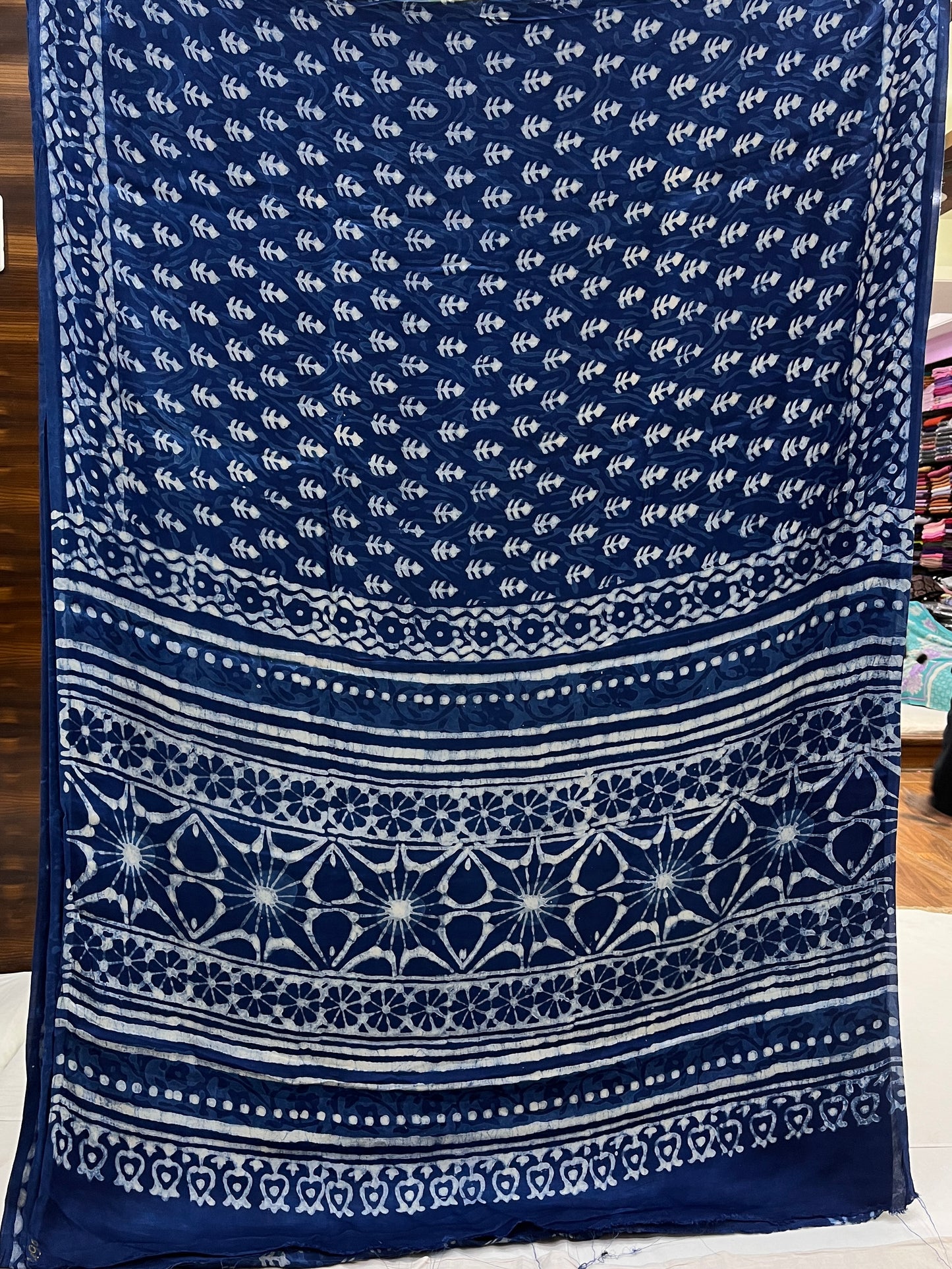 Indigo Modal Silk Saree 21
