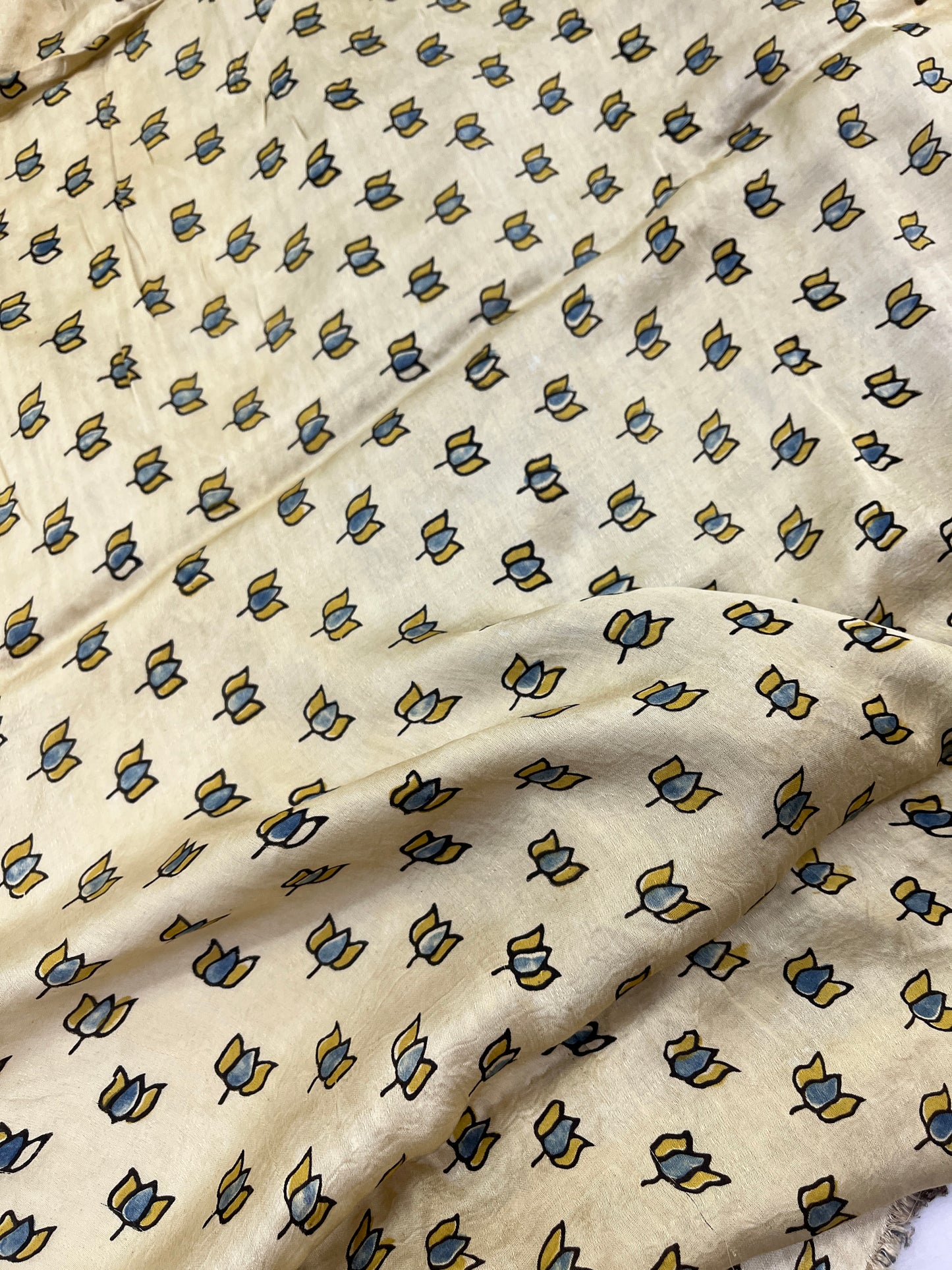 Jamuni Bandhani Ajrakh Modal Silk Saree
