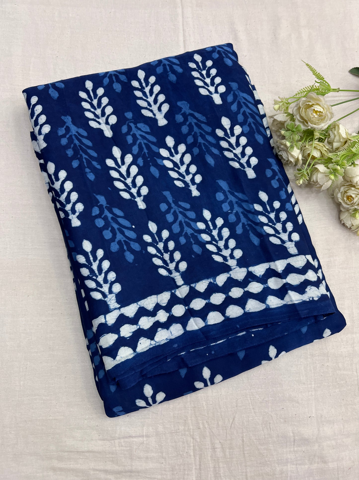 Indigo Modal Silk Saree 11