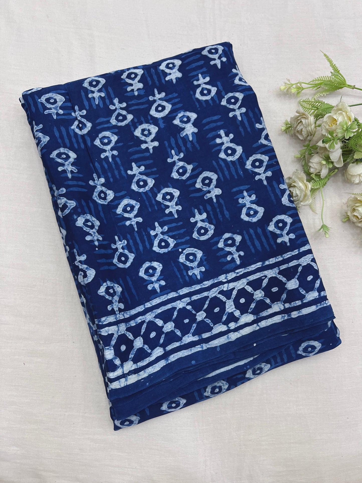 Indigo Modal Silk Saree 16