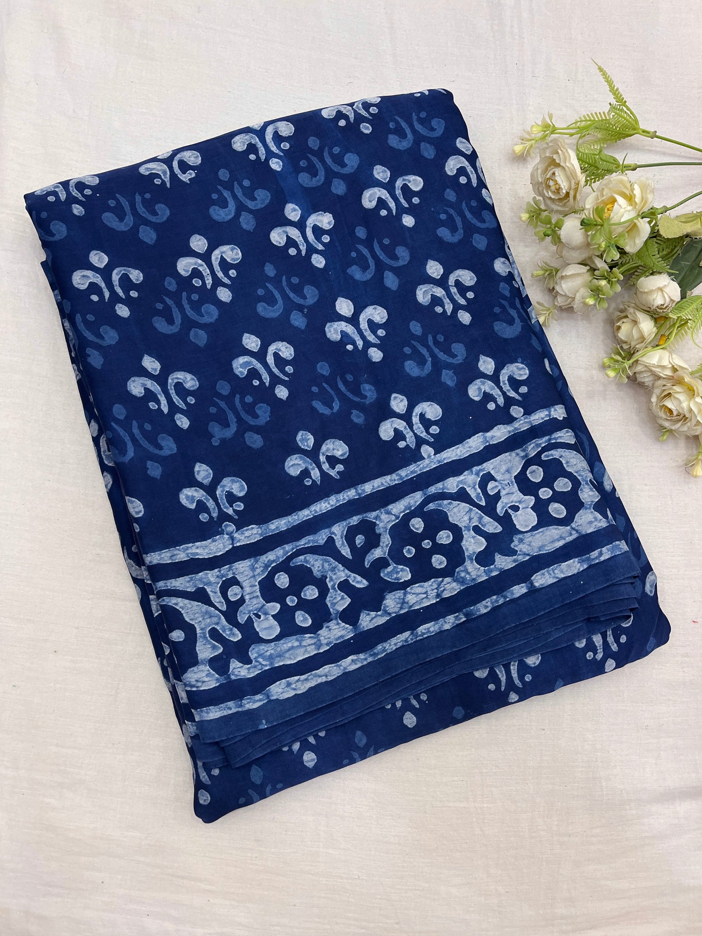 Indigo Modal Silk Saree 22