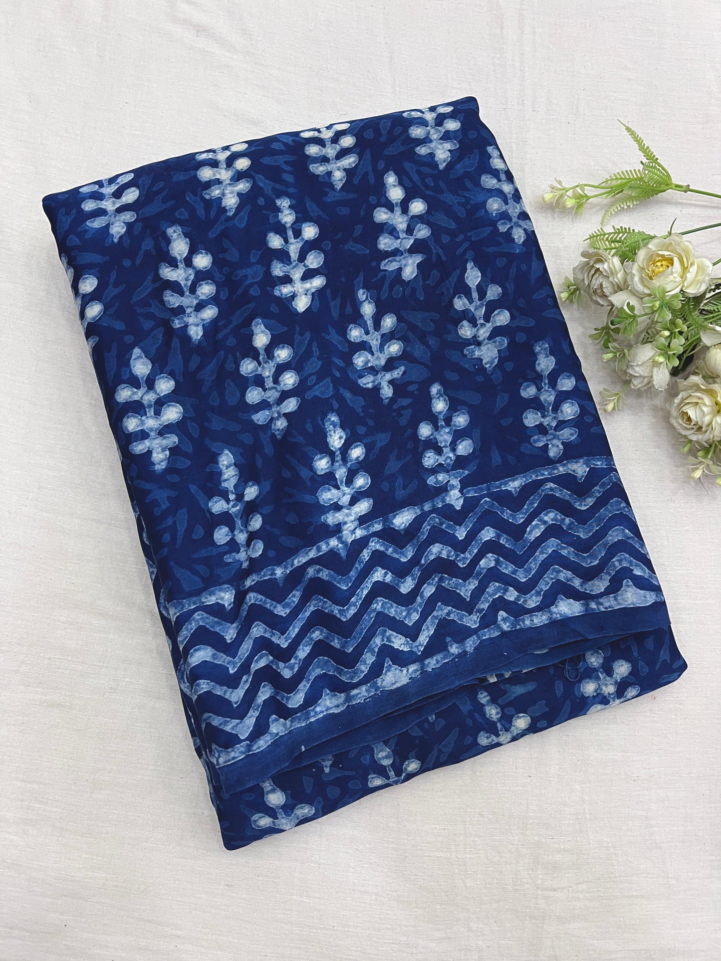Indigo Modal Silk Saree 25