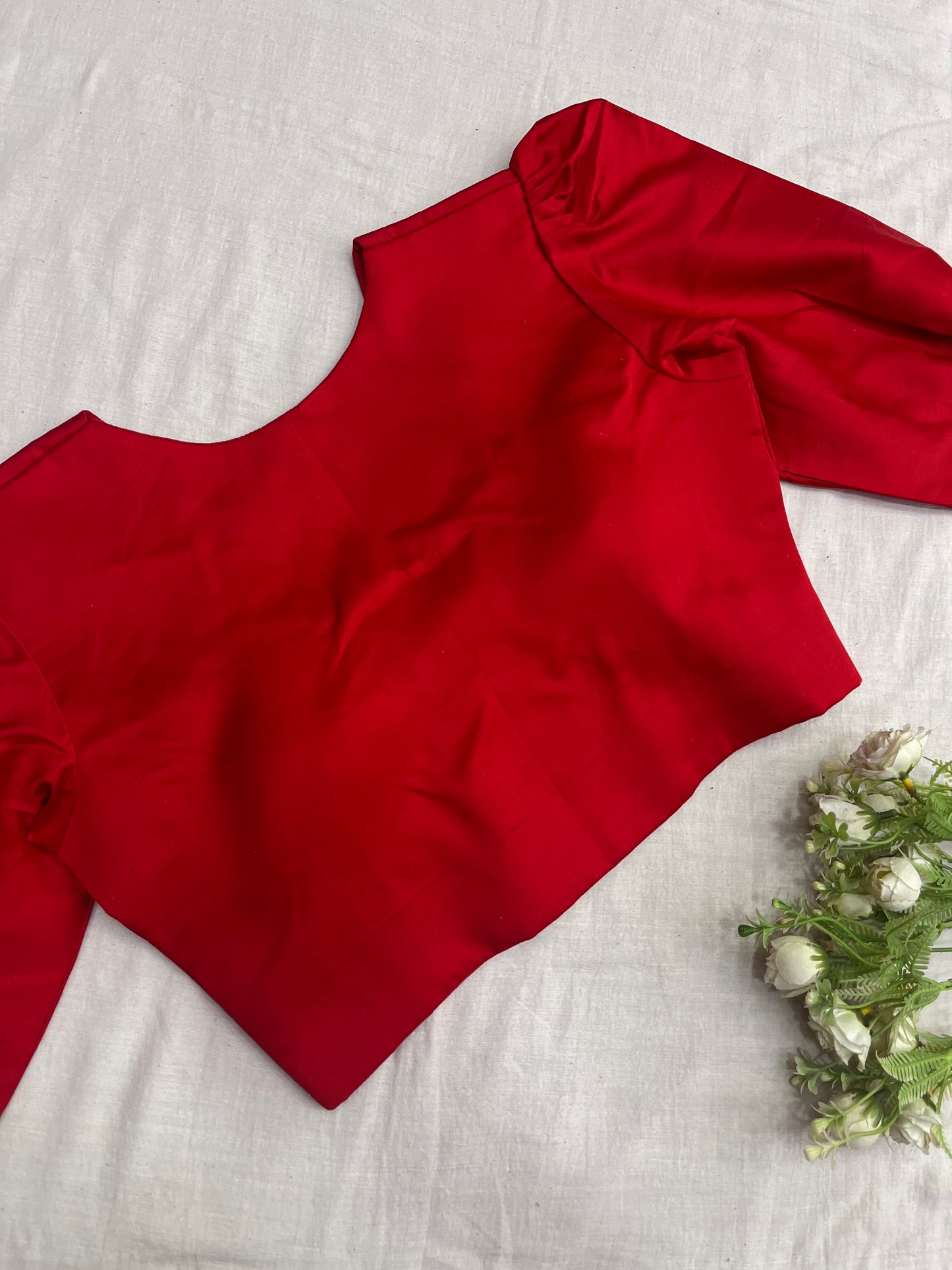 Red Ulta Hook Top Blouse