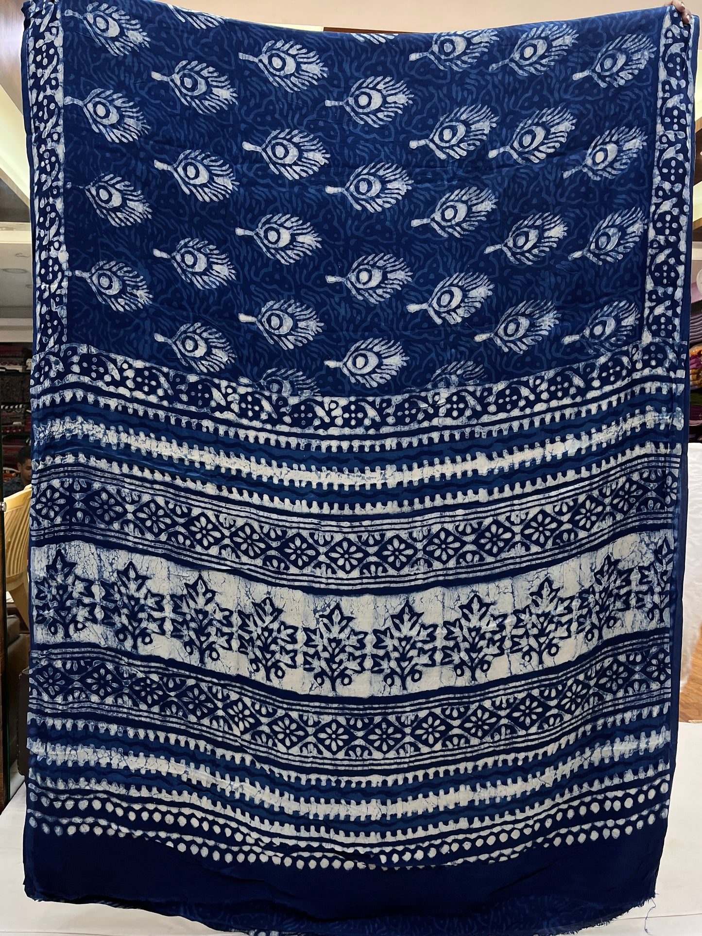 Indigo Modal Silk Saree 18