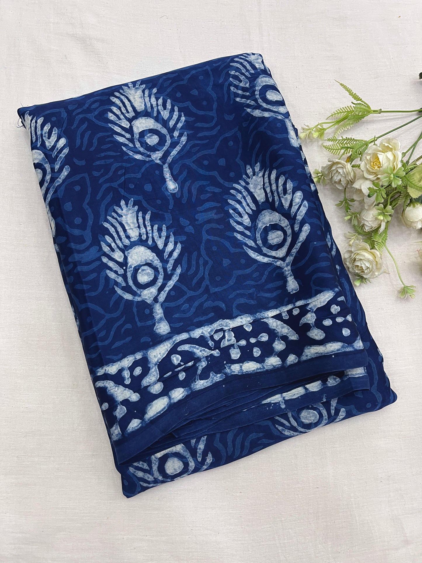 Indigo Modal Silk Saree 18