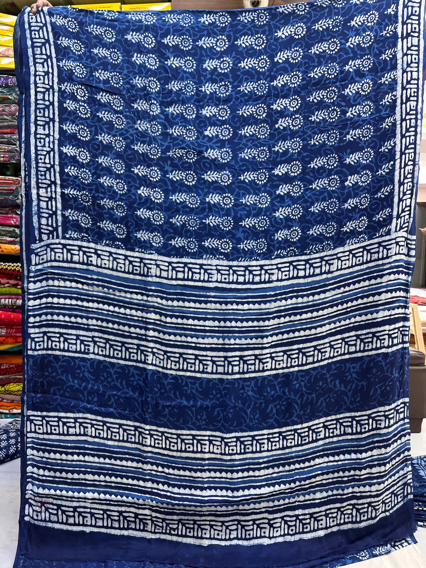 Indigo Modal Silk Saree 4