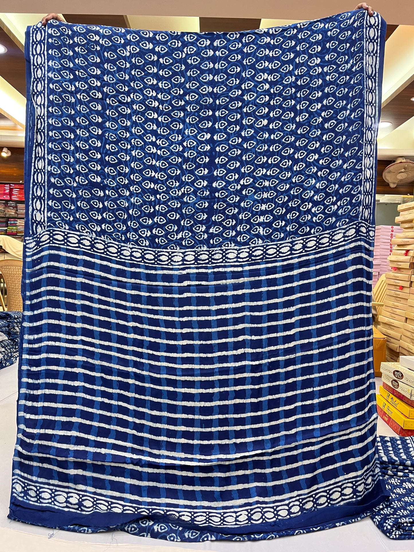 Indigo Modal Silk Saree 14