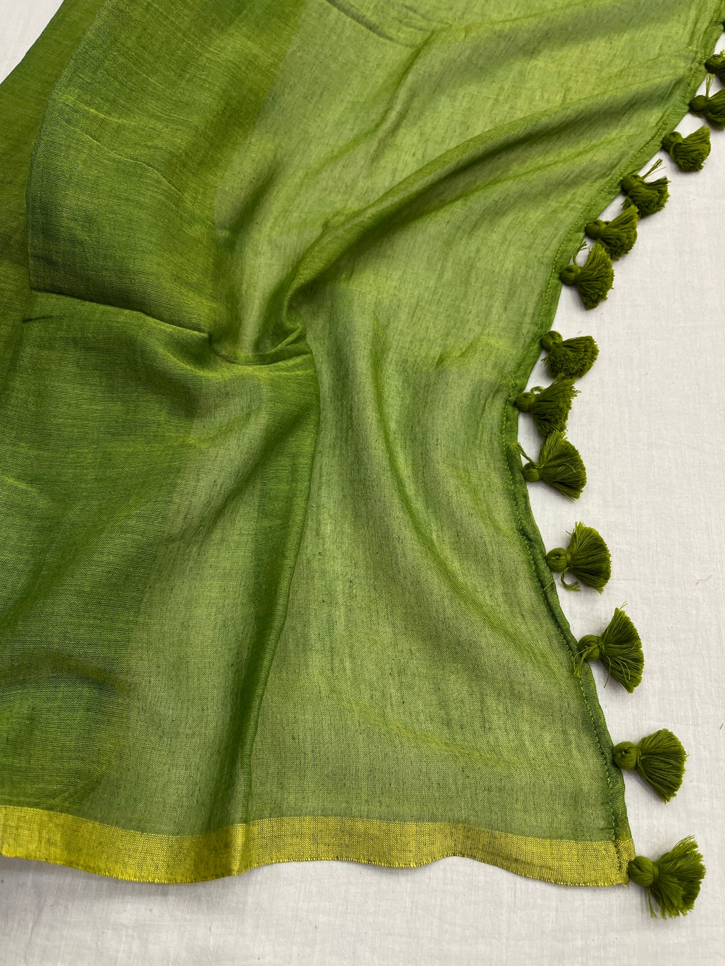 Hariyali Mulmul Saree