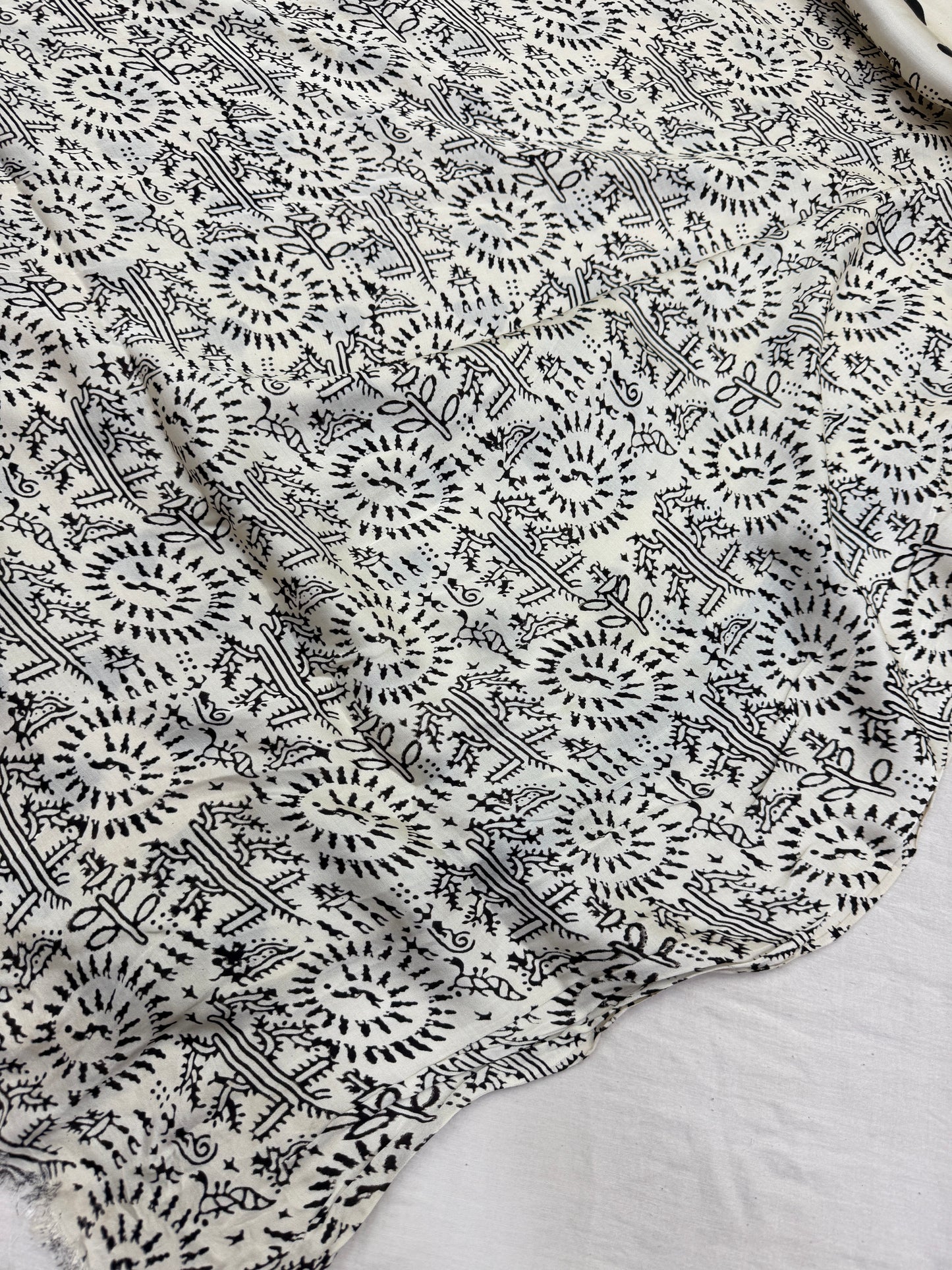 Dil Aaj Kal Ajrakh Print Modal Silk Saree