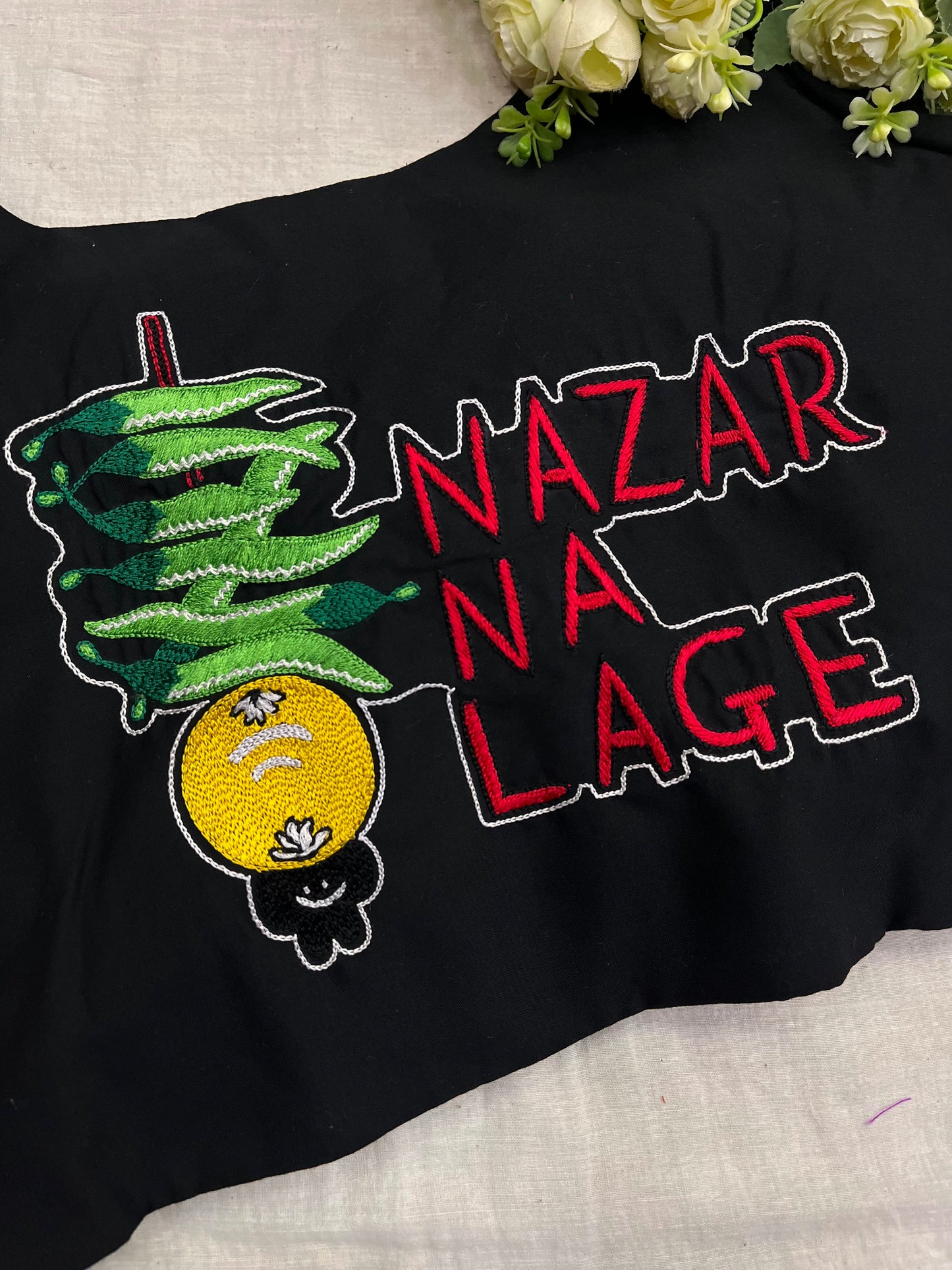 Nazar Na Lage Elbow Sleeves Blouse
