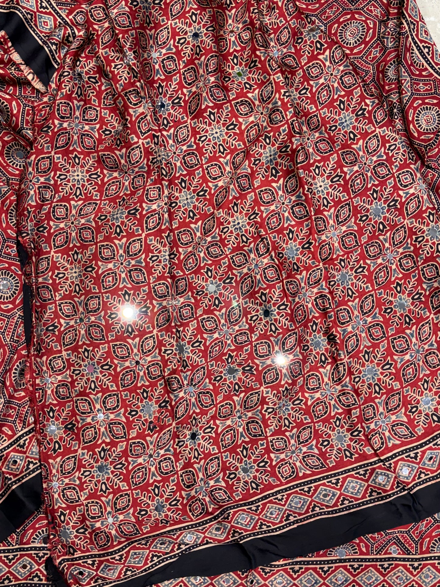 Sharada Jalna Ajrakh Mirror Saree