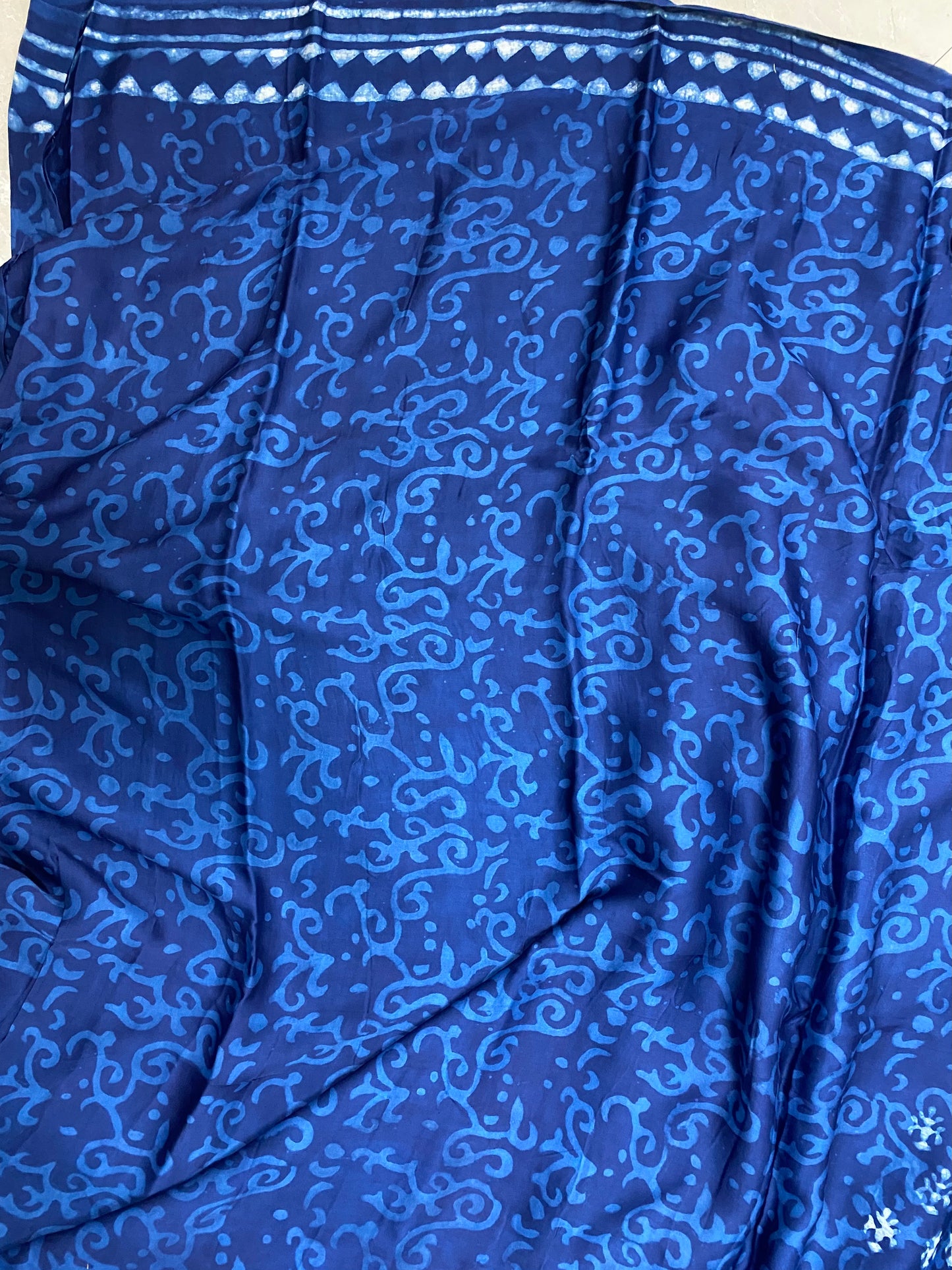 Indigo Modal Silk Saree 17