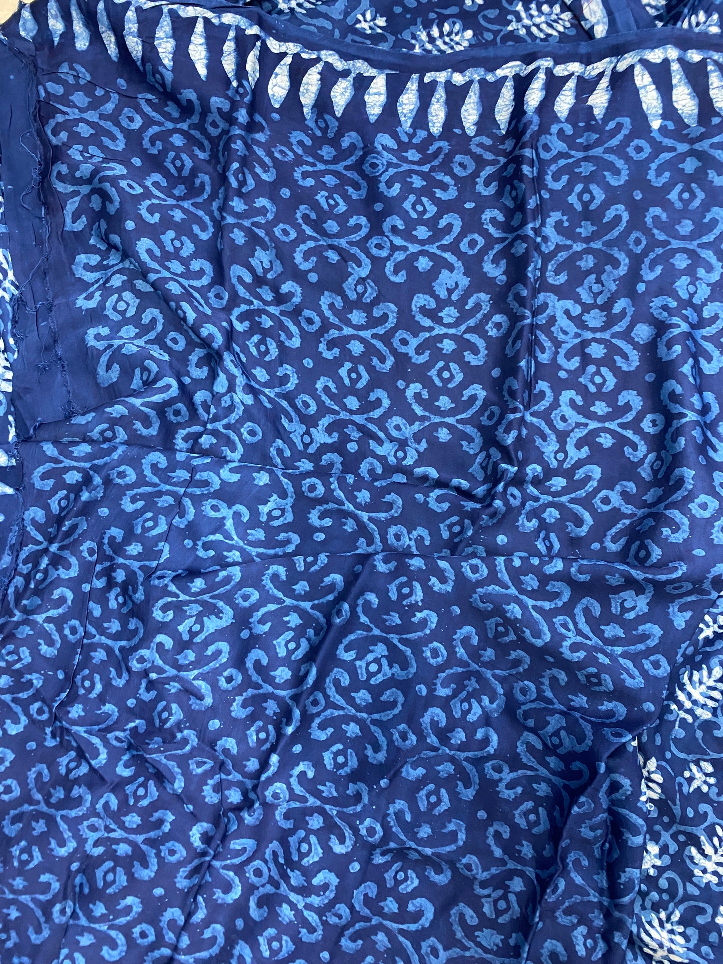 Indigo Modal Silk Saree 7