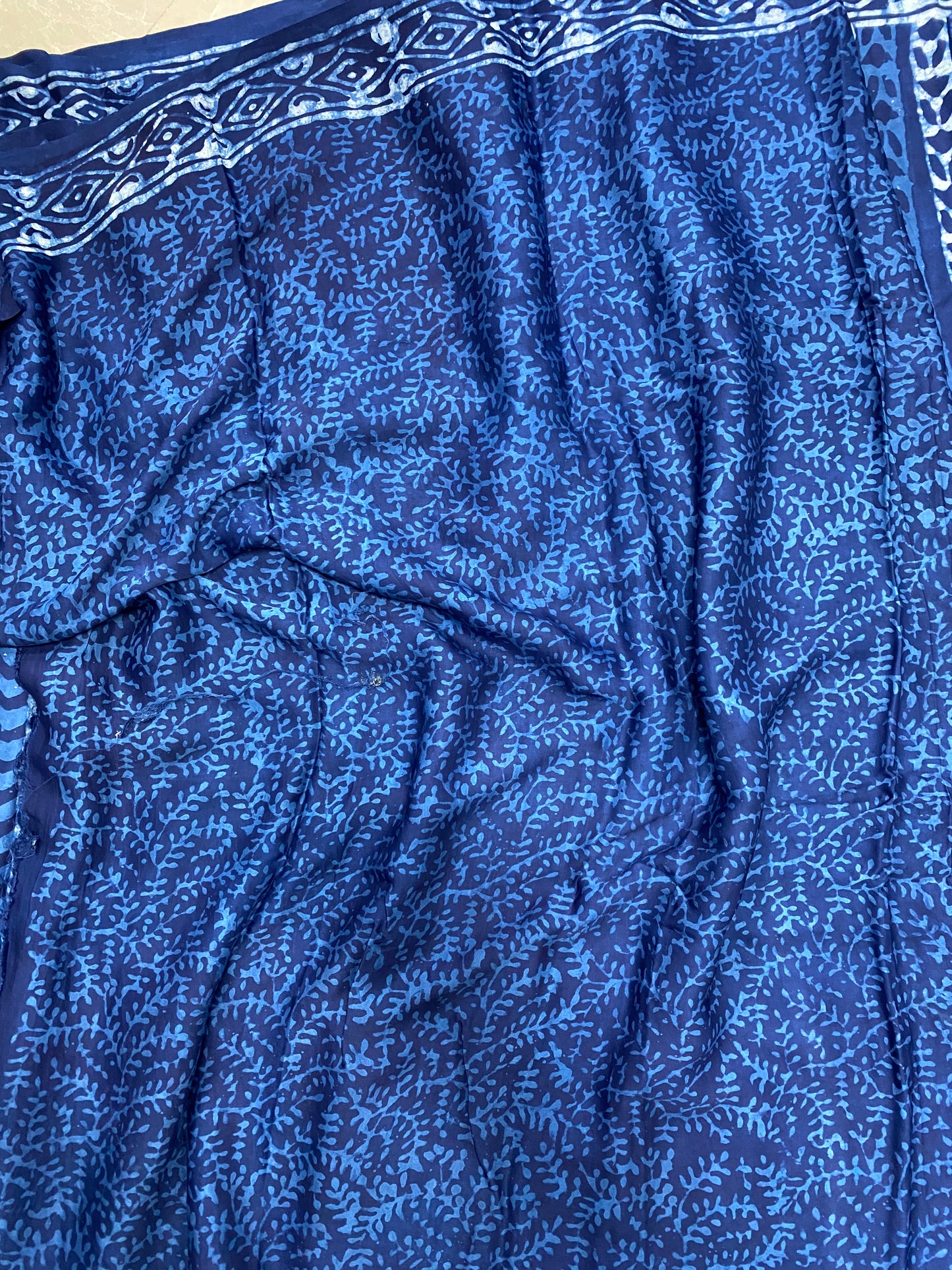 Indigo Modal Silk Saree 9