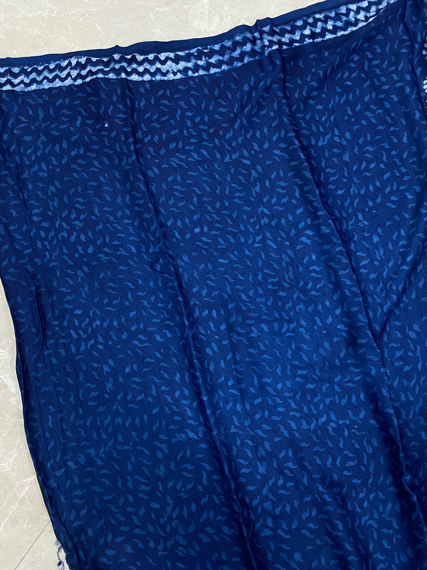 Indigo Modal Silk Saree 4