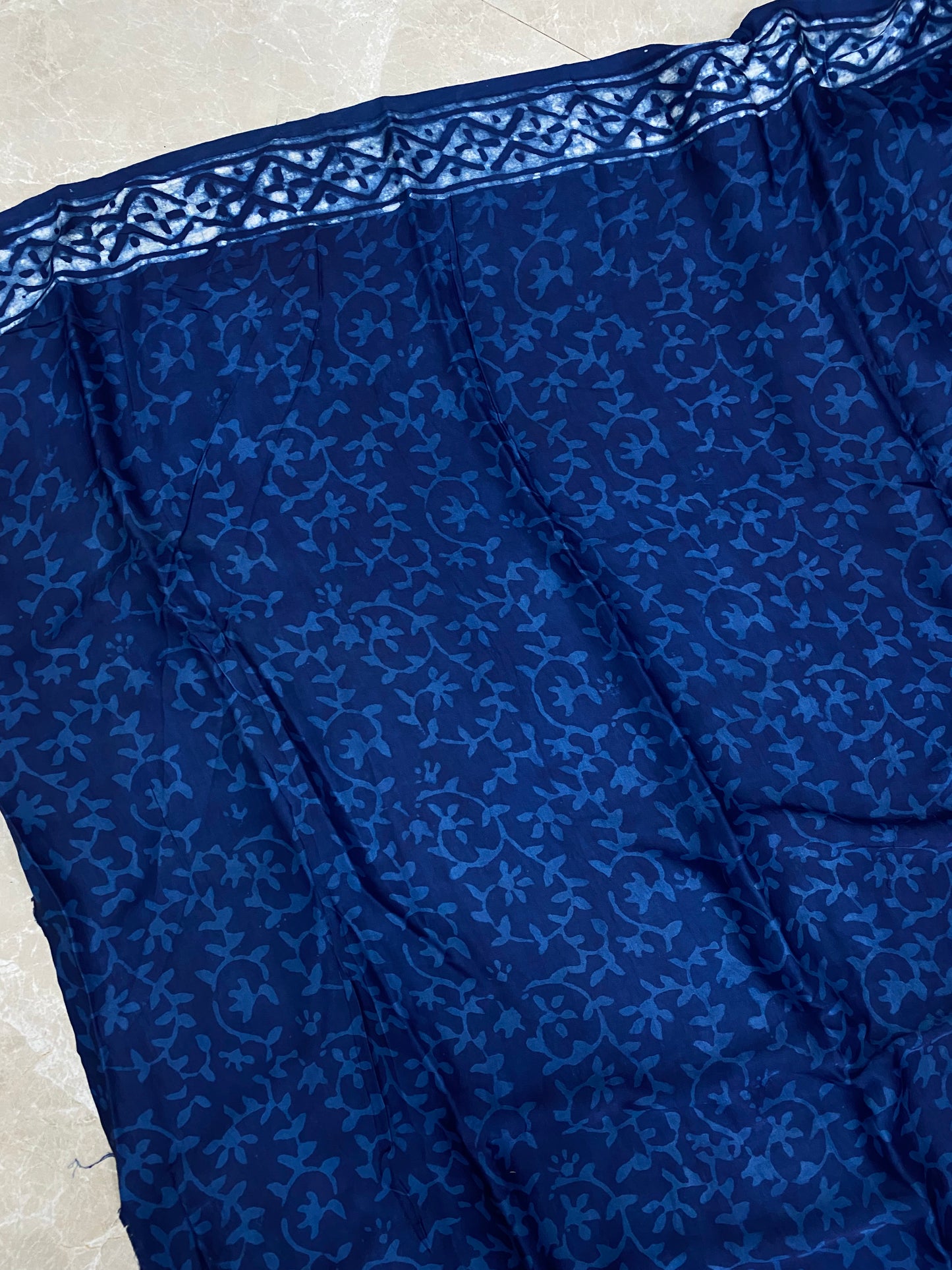 Indigo Modal Silk Saree 3
