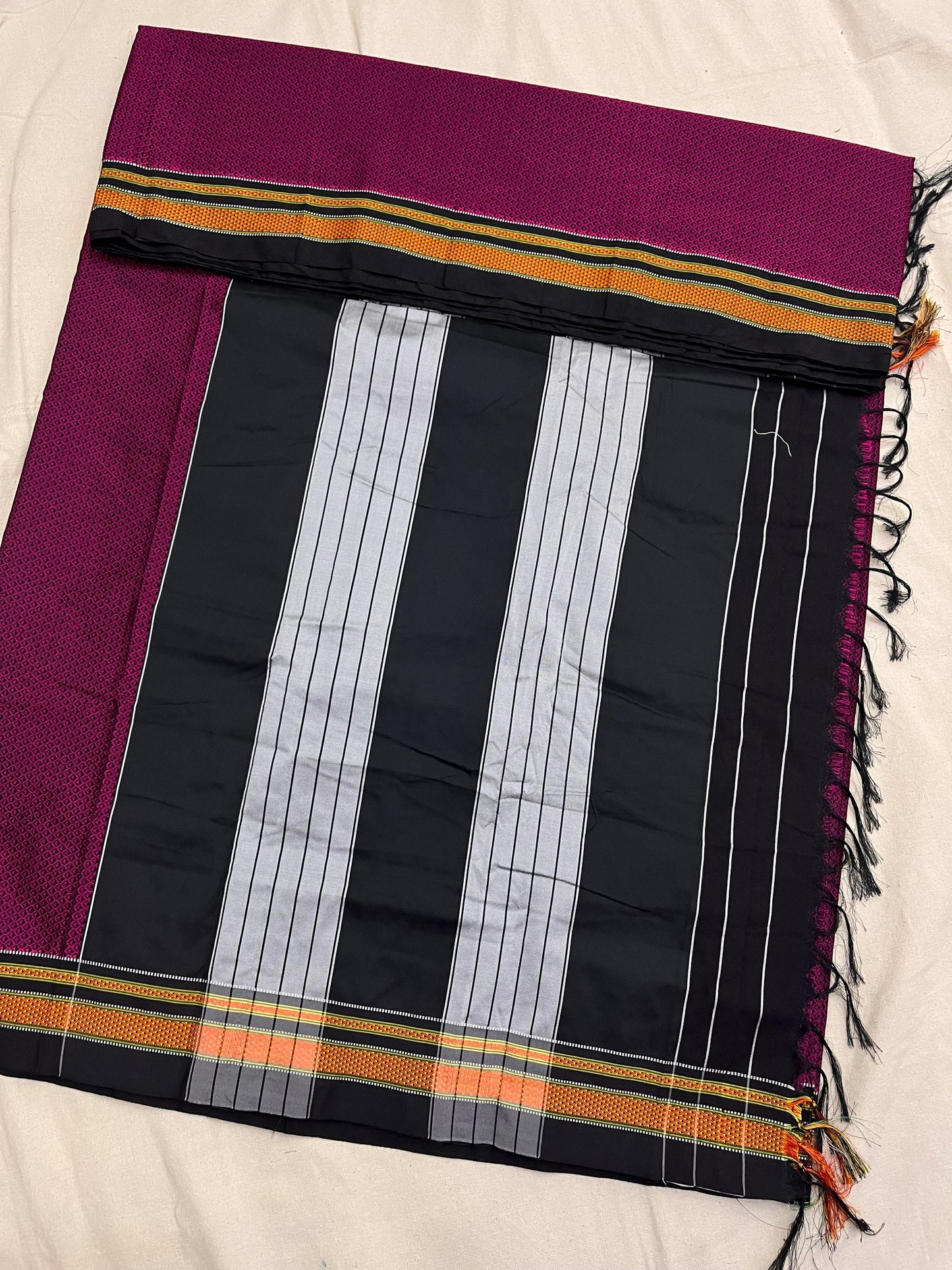 Wine Black Khun Saree