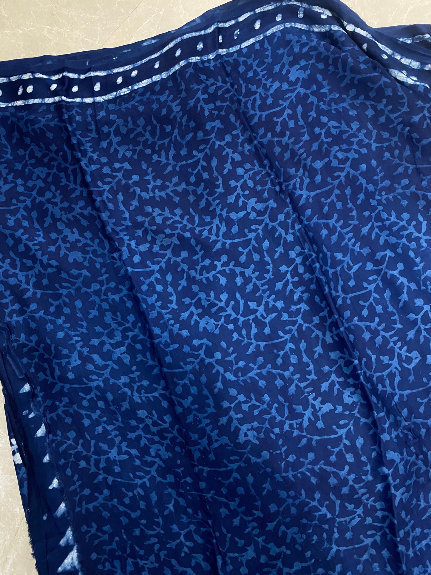 Indigo Modal Silk Saree 14