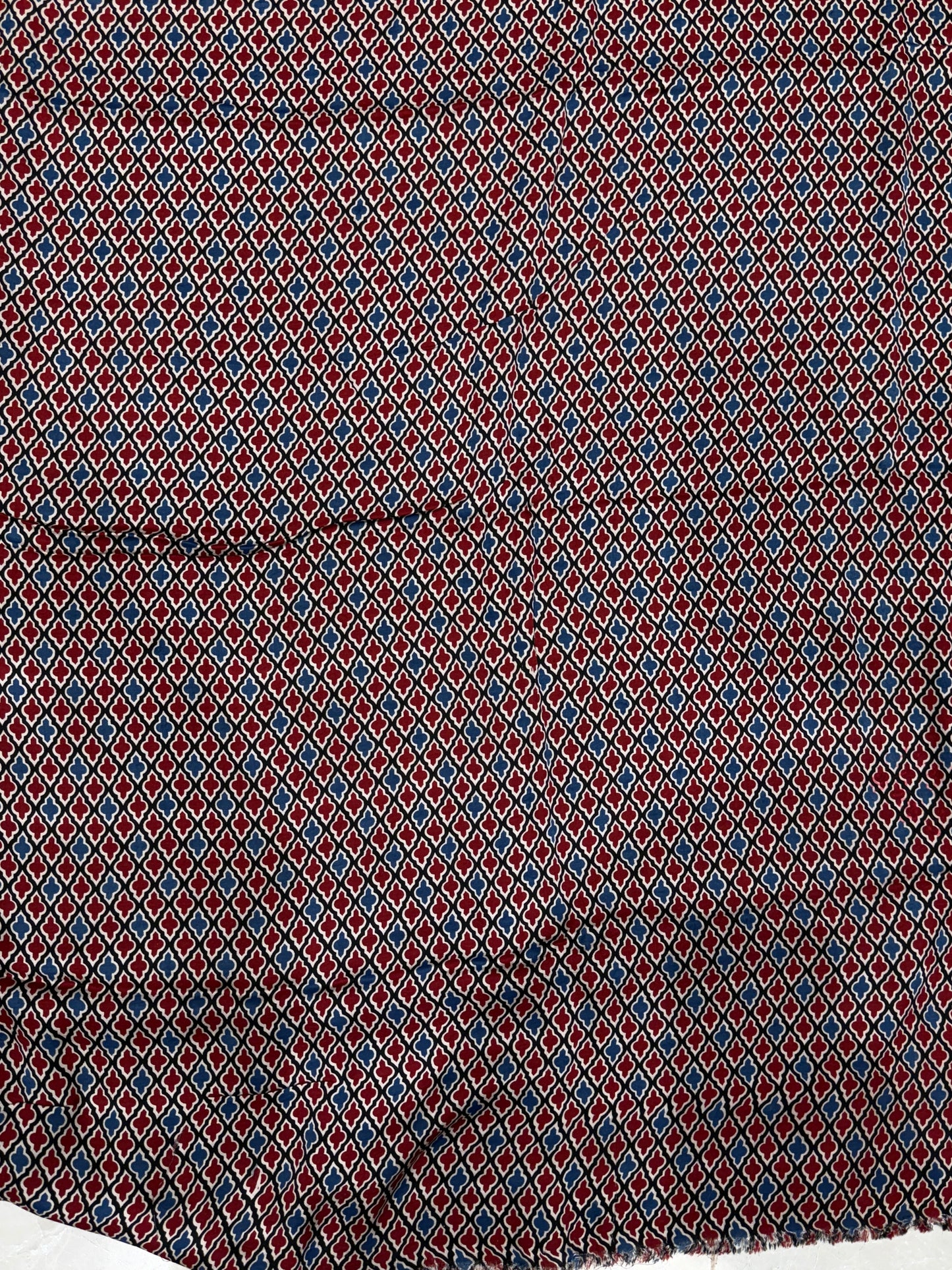 Ajrakh Plain Modal Silk Saree 21