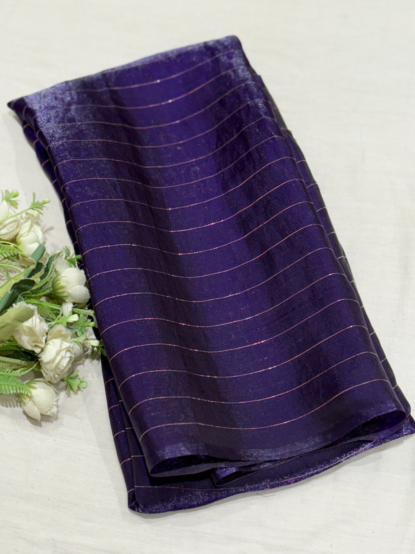 Jamun Fendy Stripe Saree