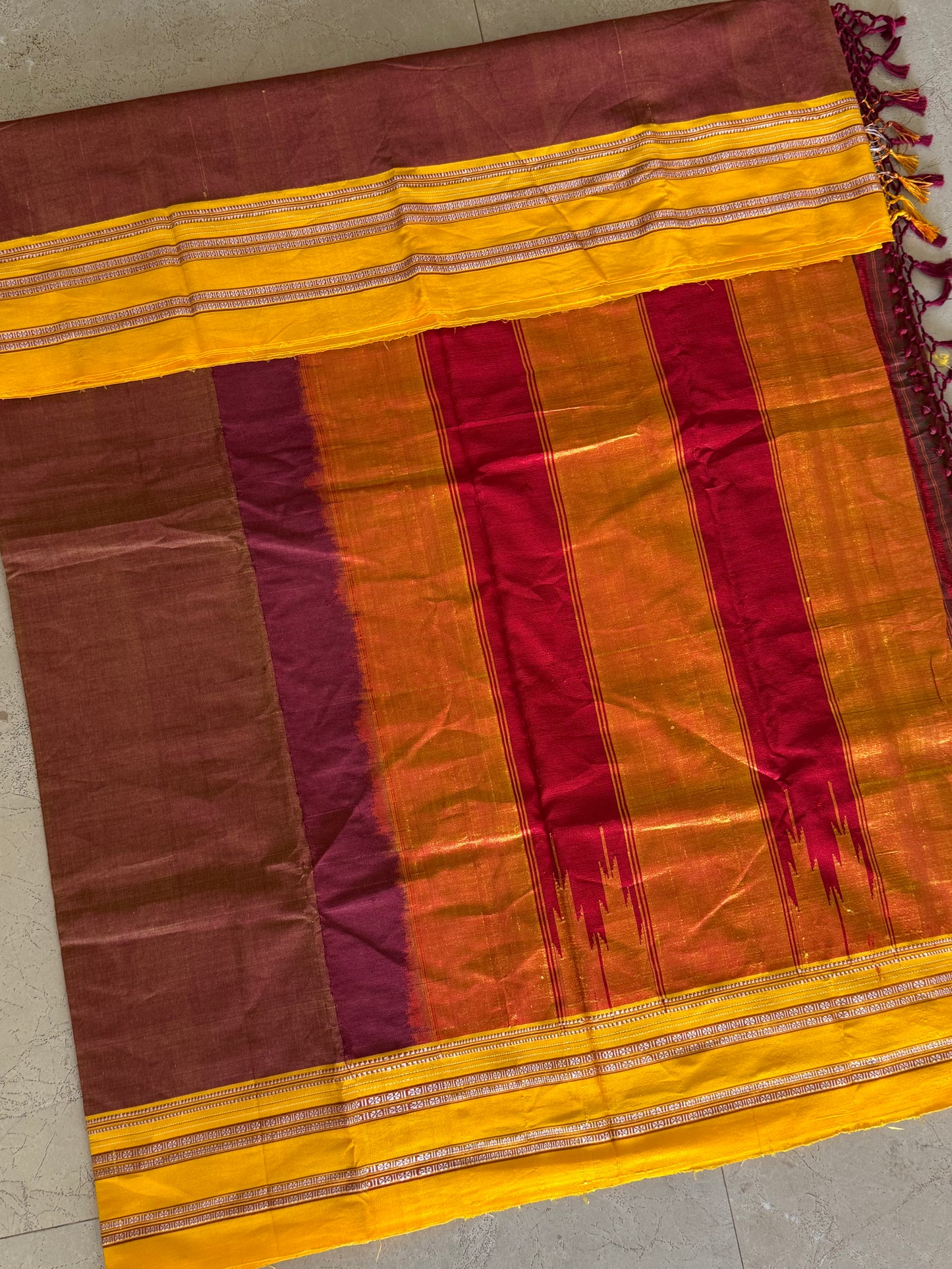 Handloom Gayatri Border ilkal Saree 06