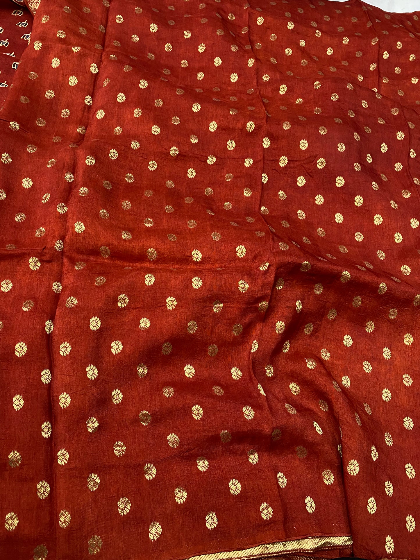 Ajrakh Dola Silk Saree 05