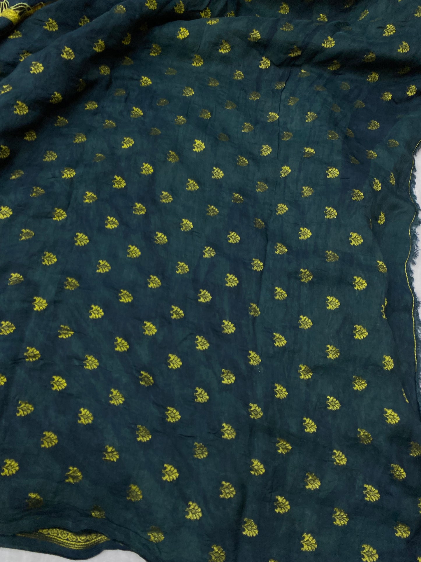 Ajrakh Dola Silk Saree 12