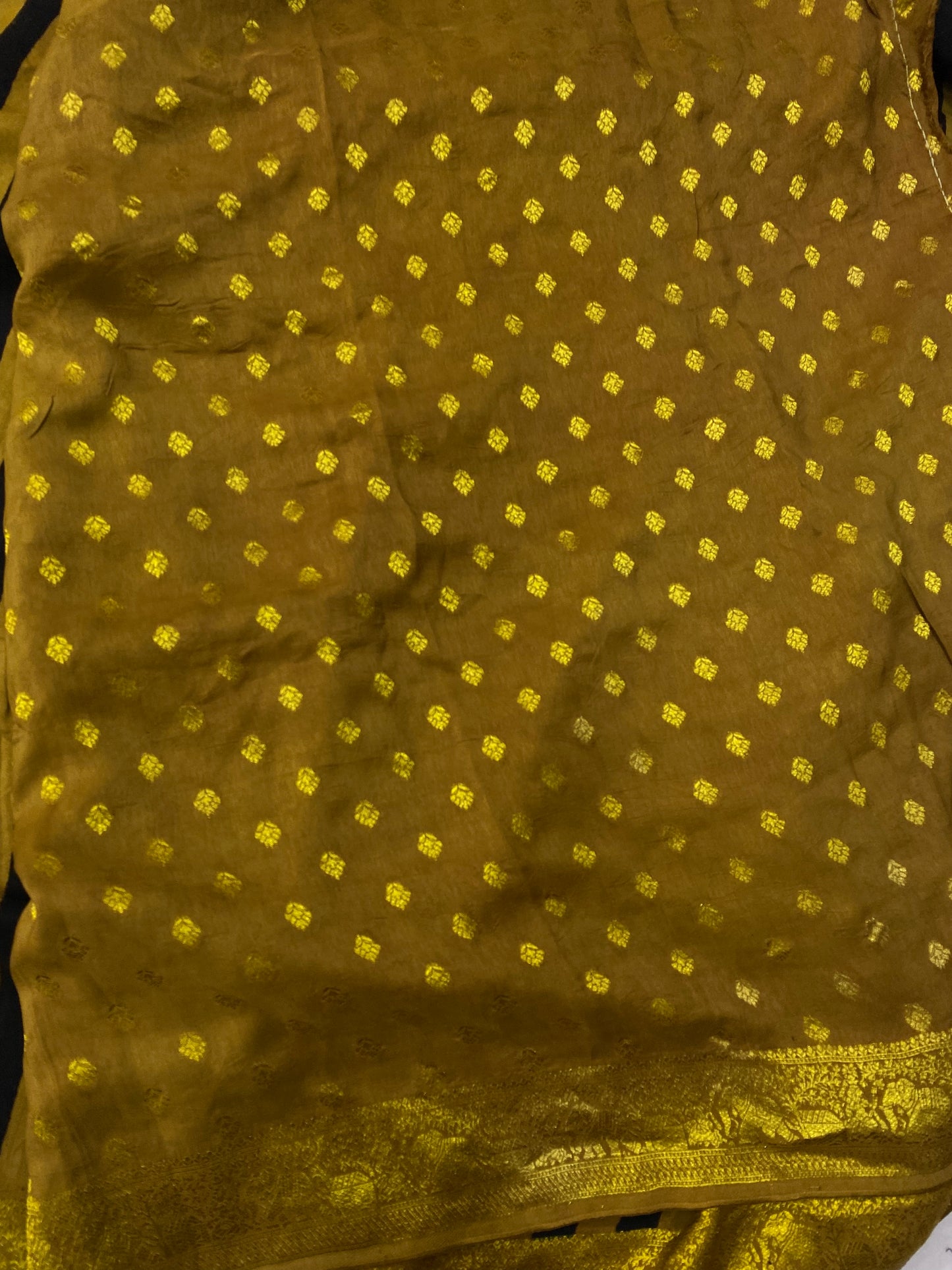 Ajrakh Dola Silk Saree 20