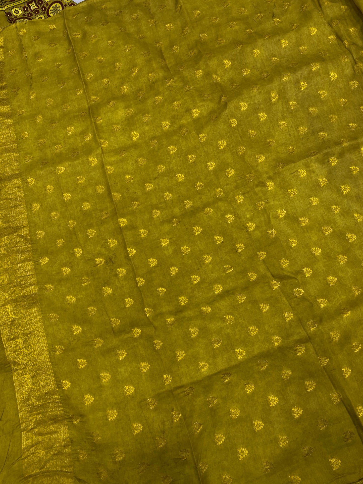 Ajrakh Dola Silk Saree 39