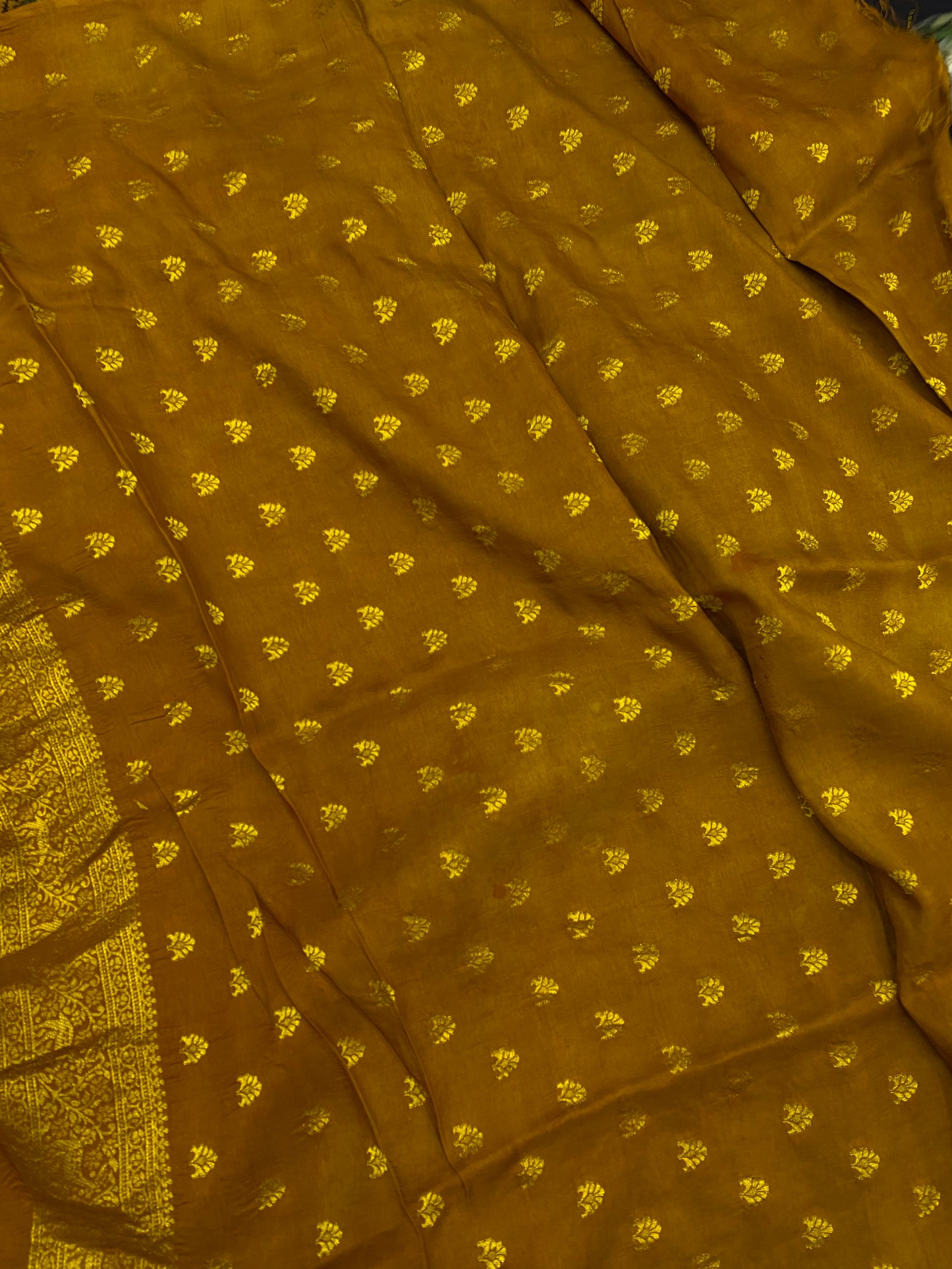 Ajrakh Dola Silk Saree 42
