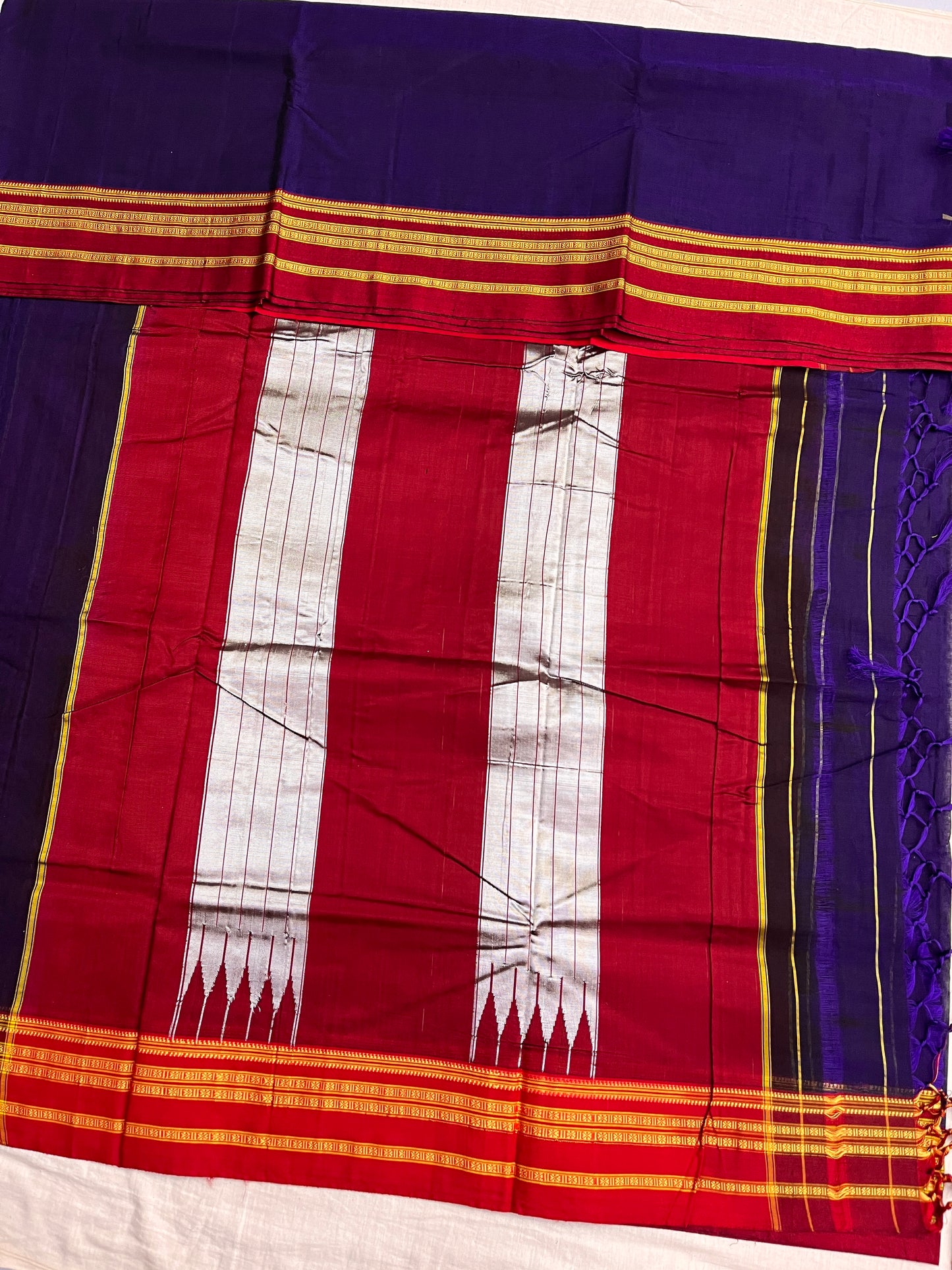 Jamuni Gayathri Border Rayon Cotton Ilkal Sarees