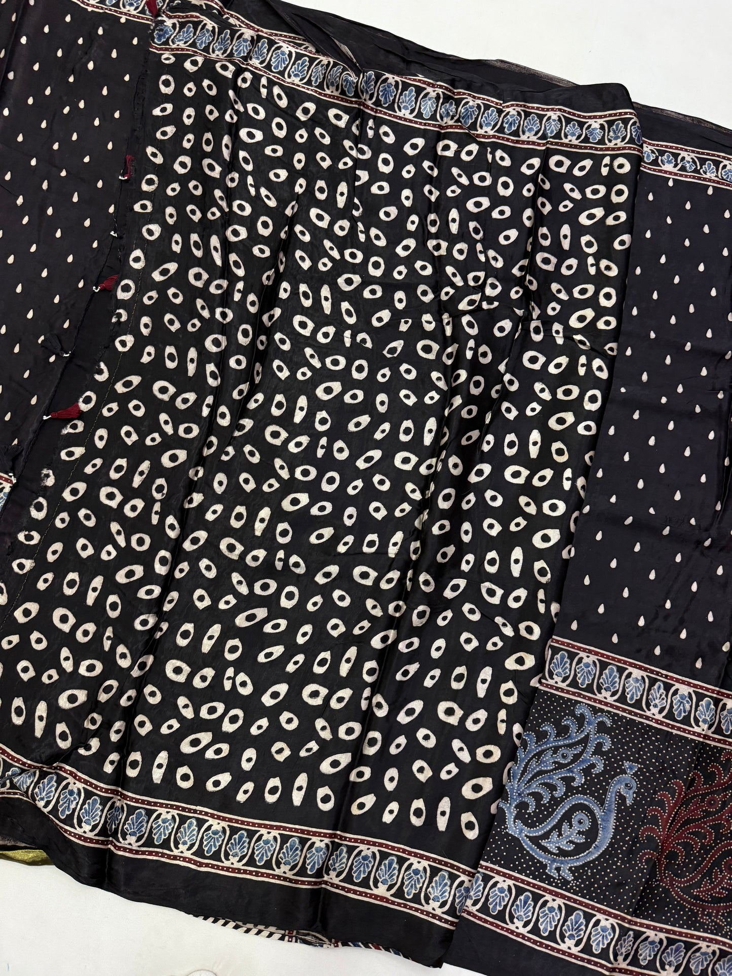 Ajrakh Lagdi Zari Pallu Saree 22