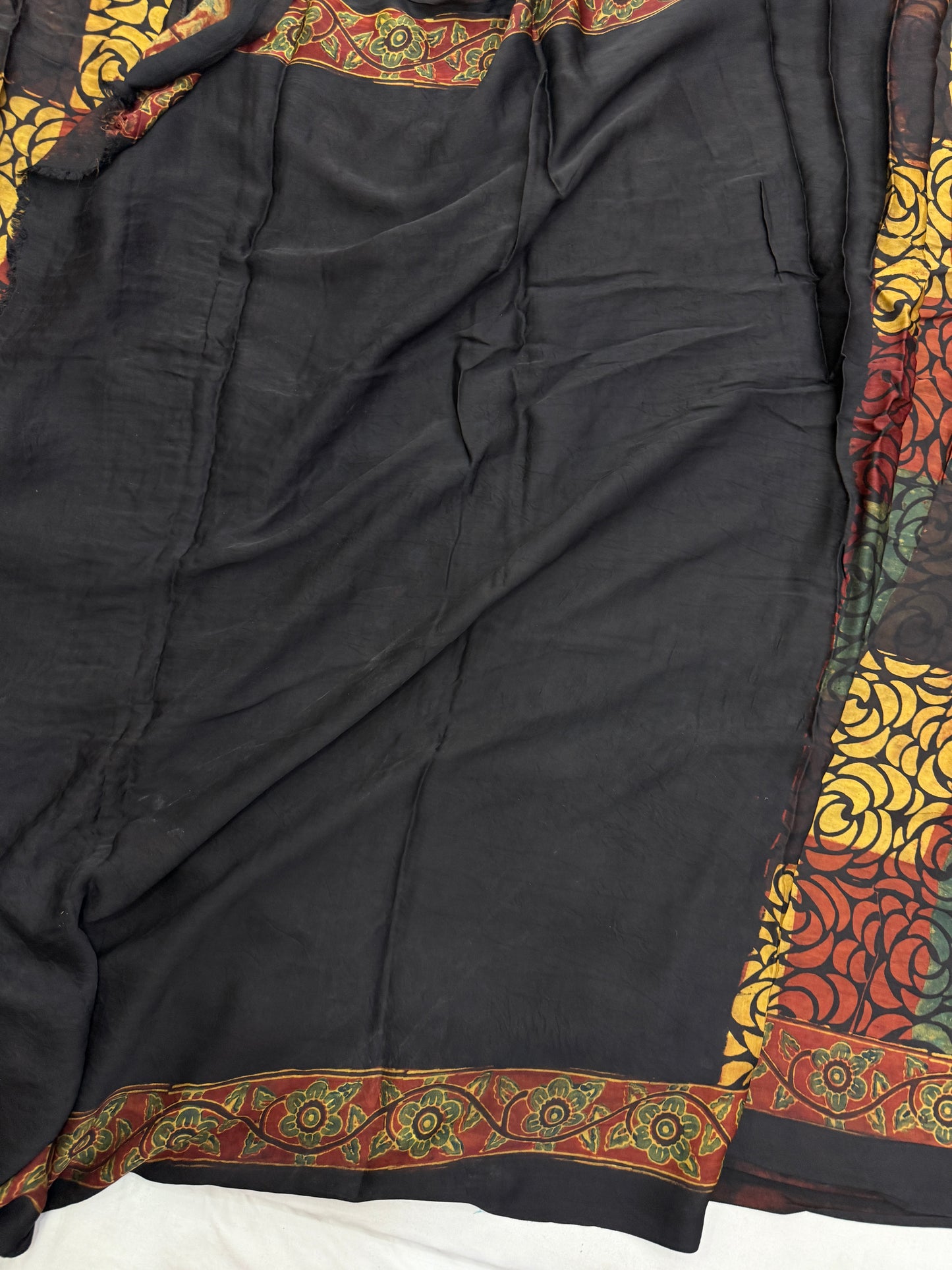 Ajrakh Lagdi Zari Pallu Saree 19