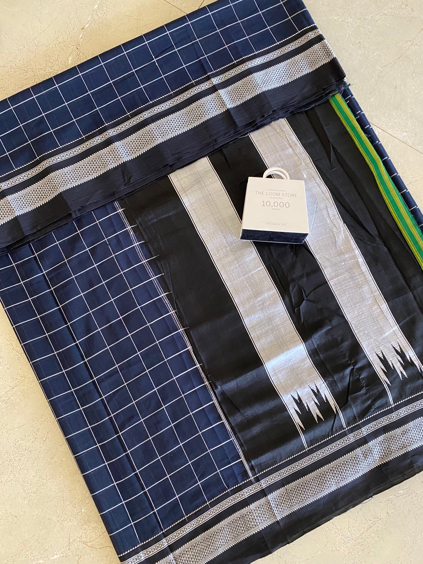 Ilkal Checks Handloom Saree 02