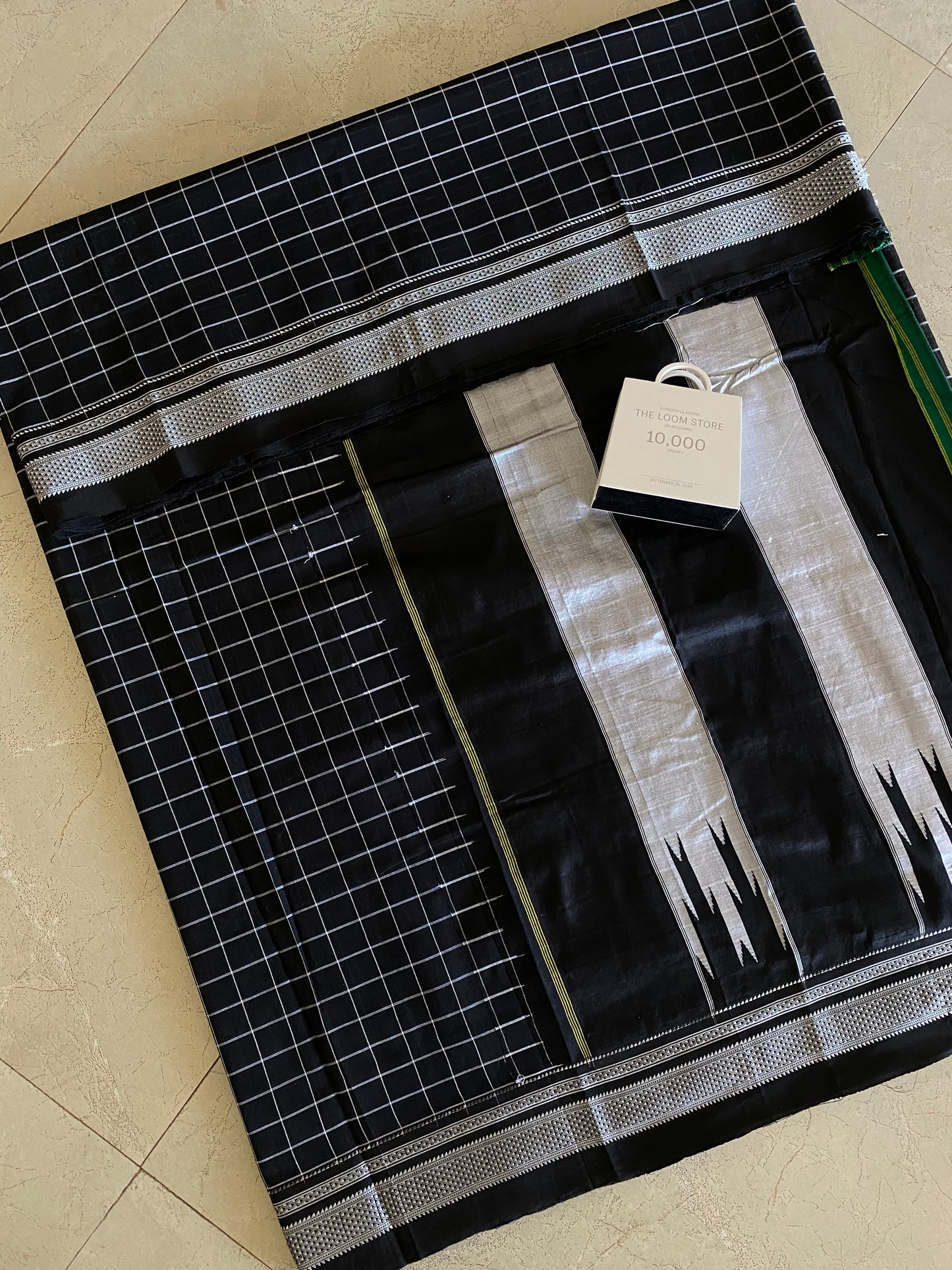 Ilkal Checks Handloom Saree 09