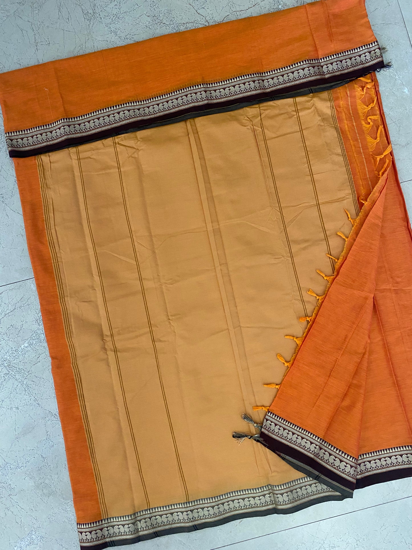 Vijaypura Kairi Border Cotton Saree - 05