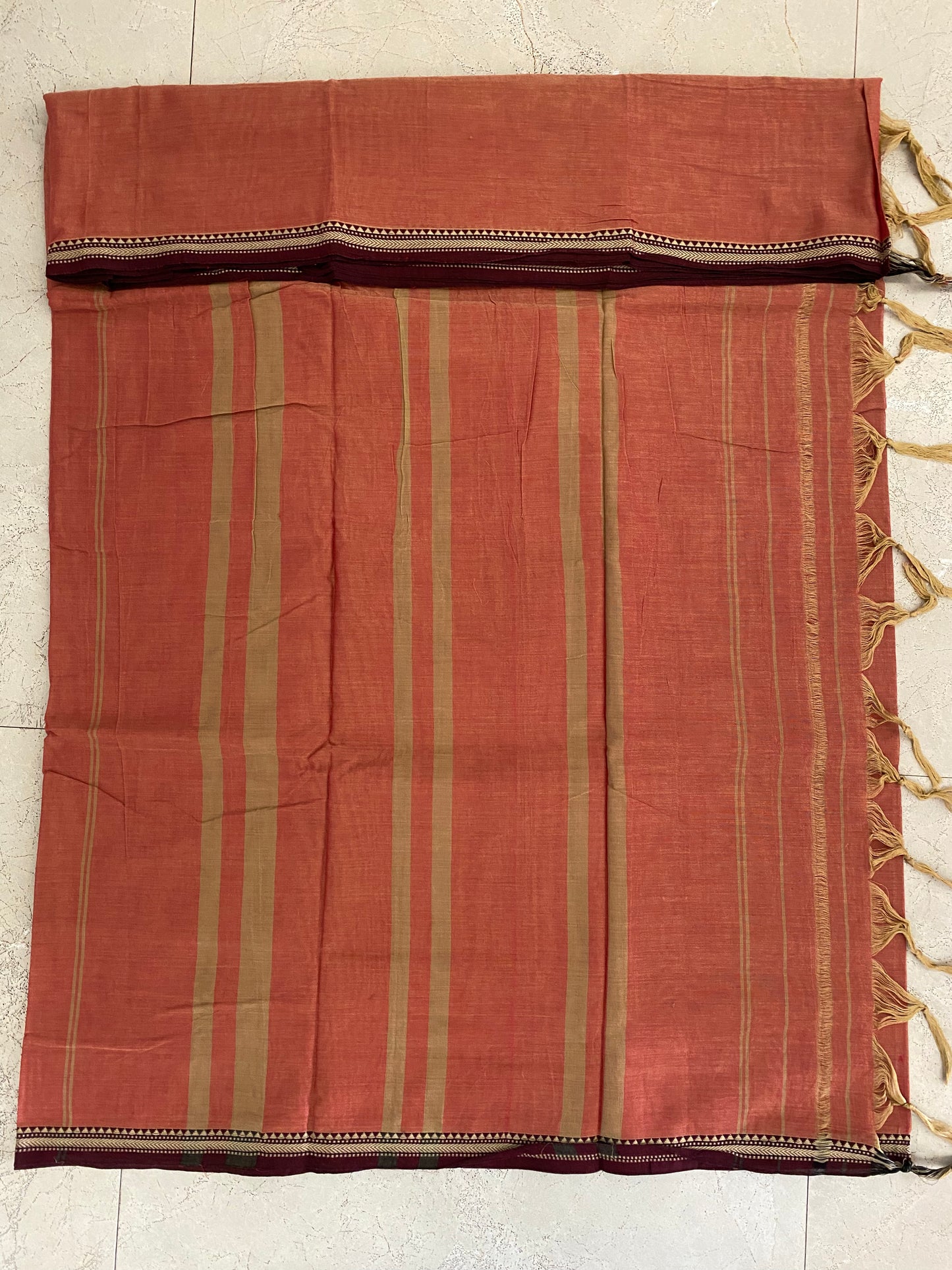 Vijaypura Aari Border Cotton Saree - 15